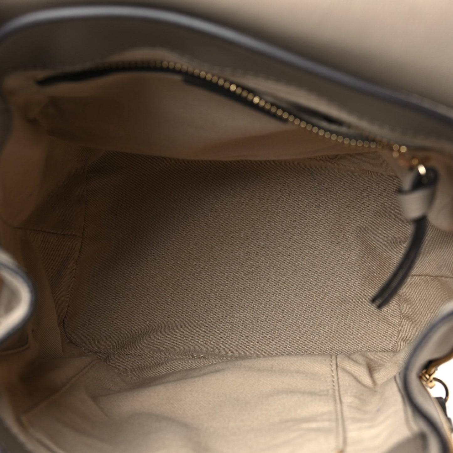 Suede Calfskin Small Faye Backpack Motty Grey