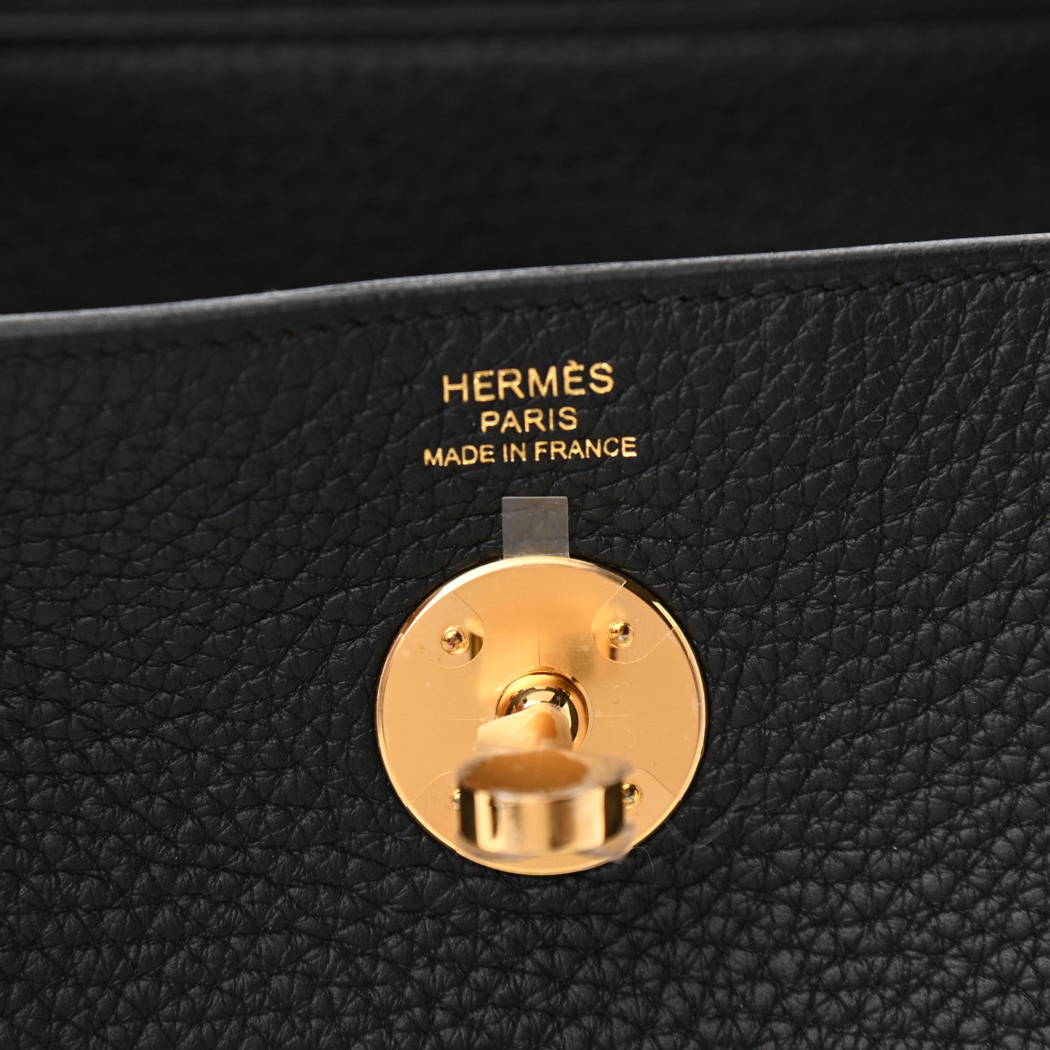Hermes Taurillon Clemence Lindy 26 Black 6 of 11