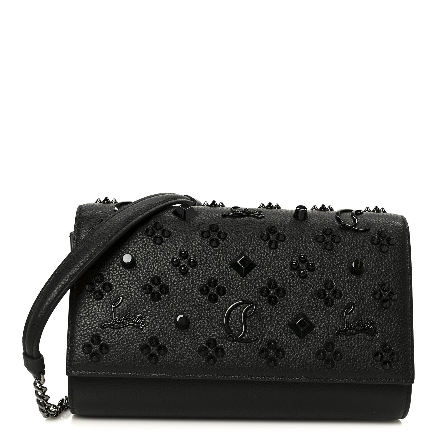 Christian Louboutin パーティーバッグ Christian Louboutin Calfskin Spikes Loubinthesky Paloma Clutch