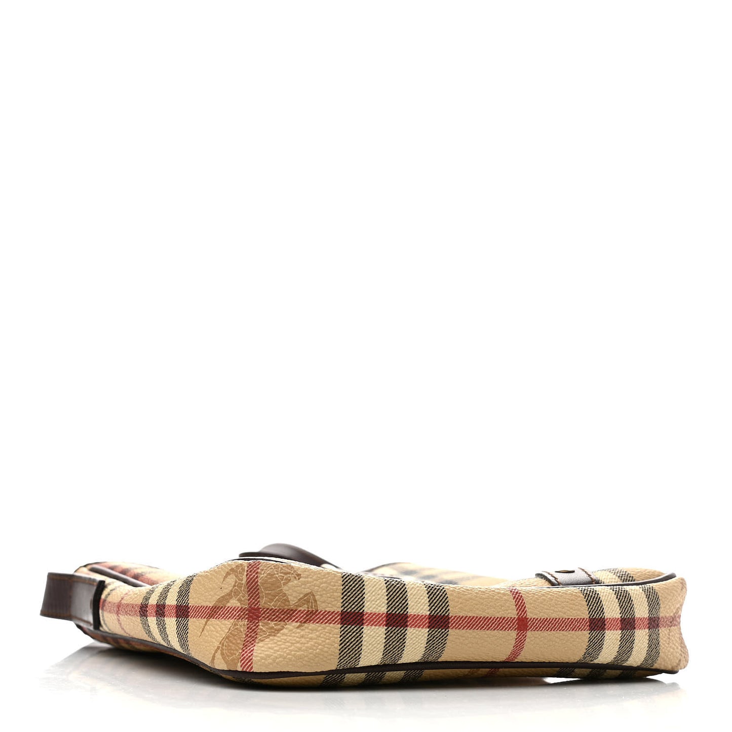 Haymarket Check Buckle Crossbody Bag Chocolate