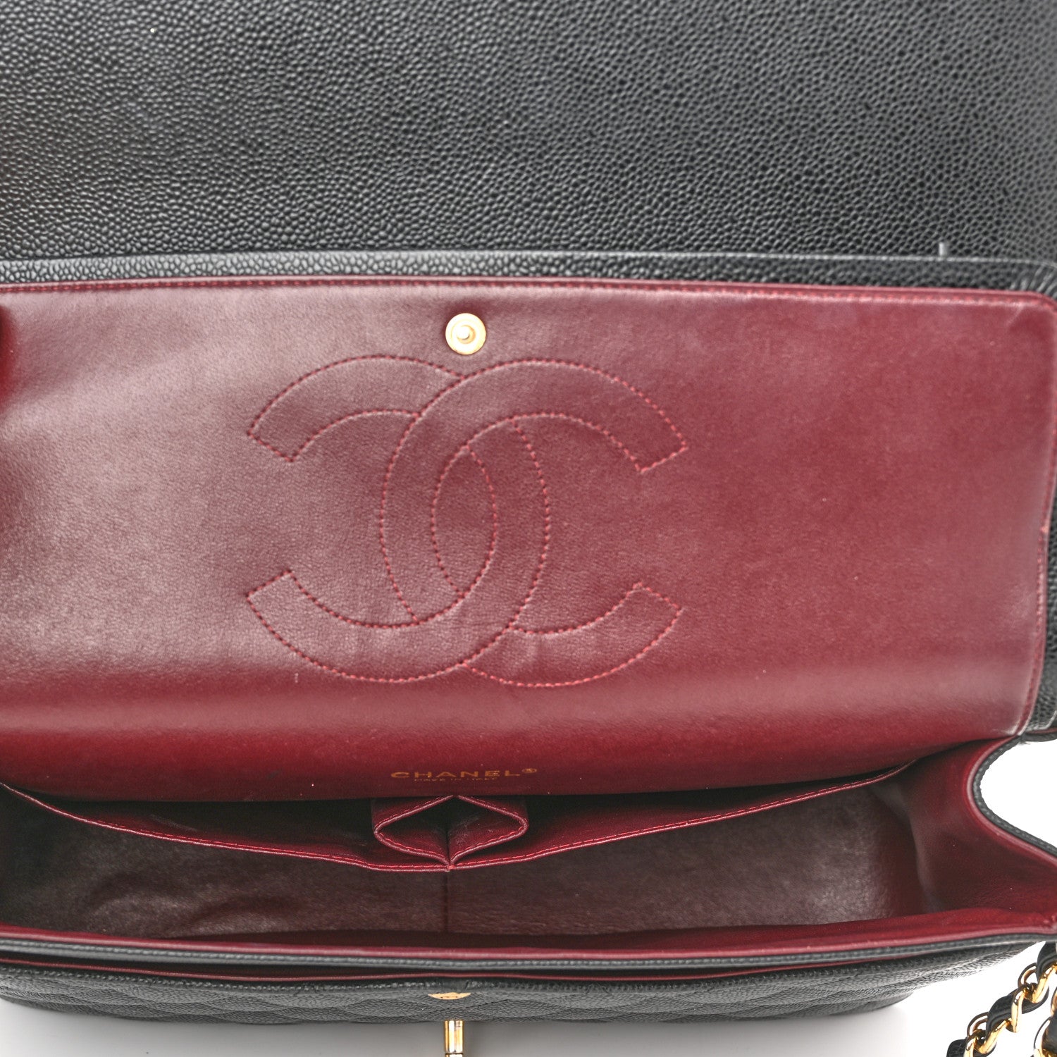 Chanel Caviar Quilted Maxi Double Flap Black 5 of 10