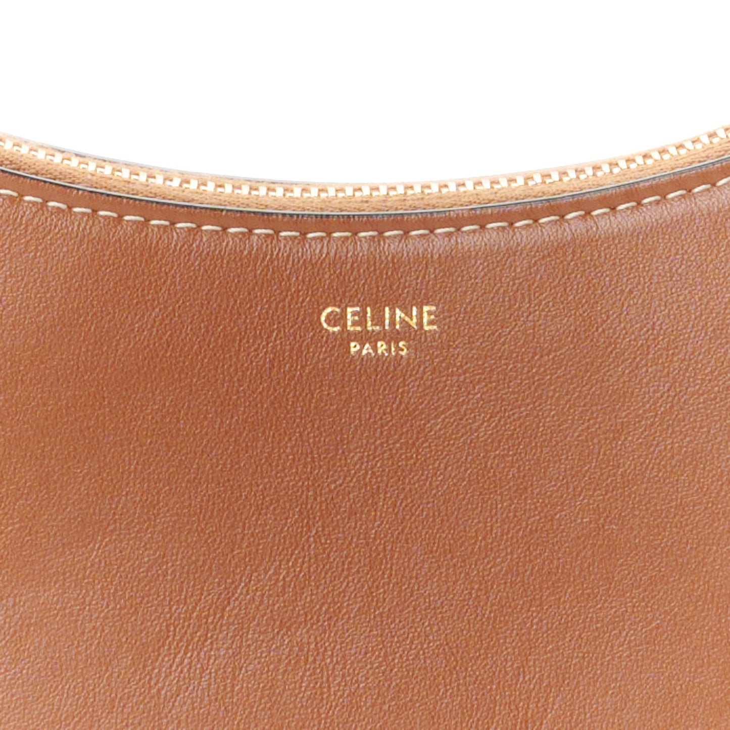 Smooth Calfskin Medium Strap Ava Shoulder Bag Tan