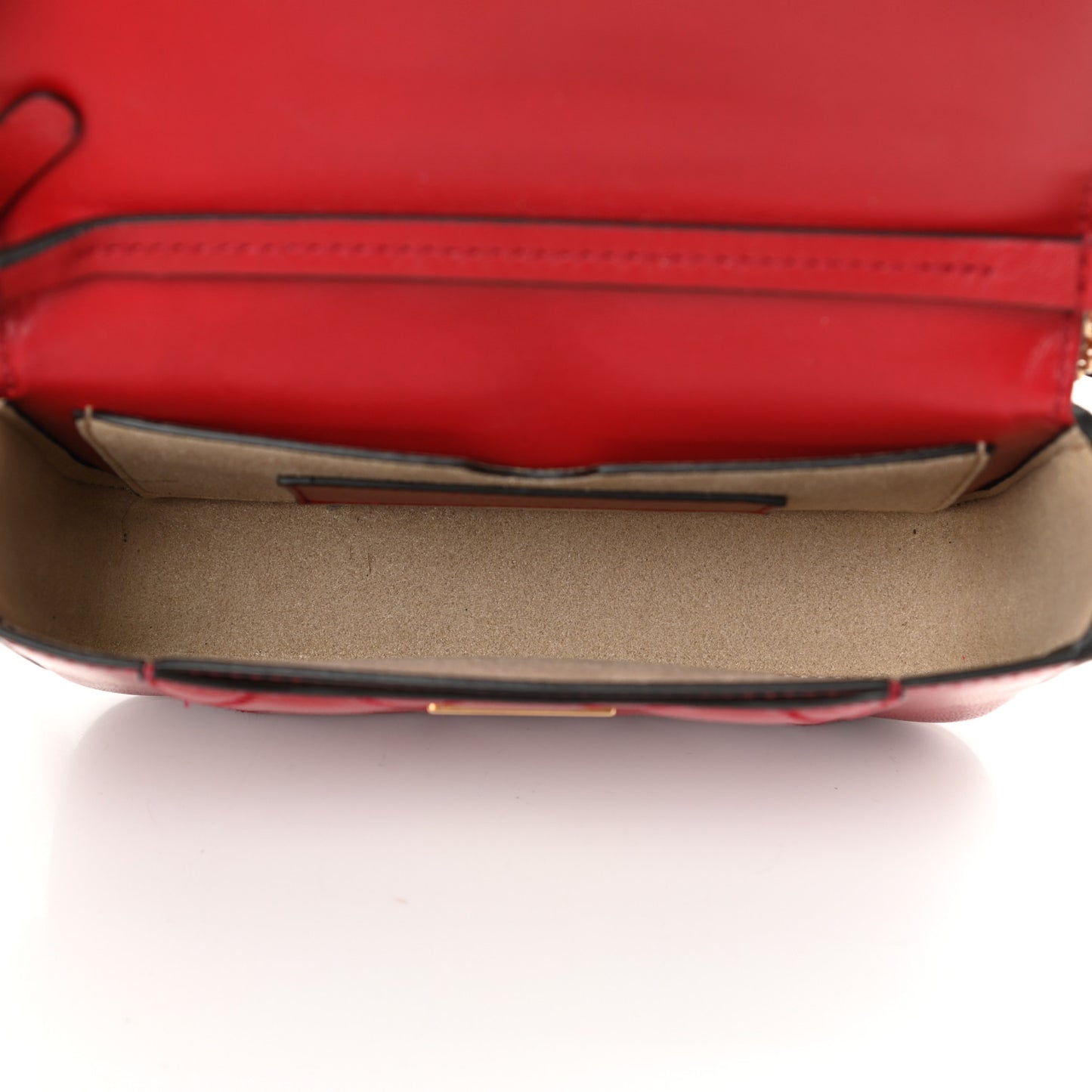 Goatskin Quilted GV3 Mini Pocket Convertible Bag Vermillon