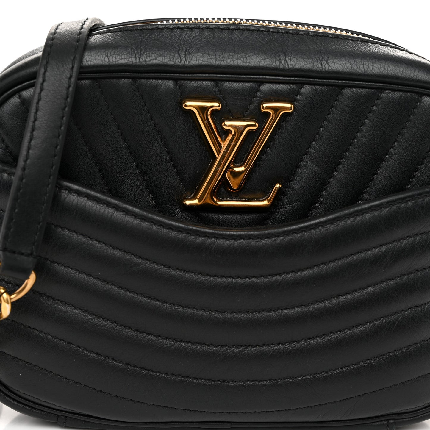 Calfskin New Wave Camera Bag Black