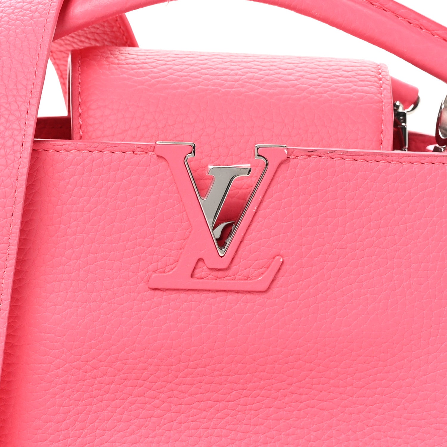 Louis Vuitton Taurillon Capucines Mini Pink 8 of 12