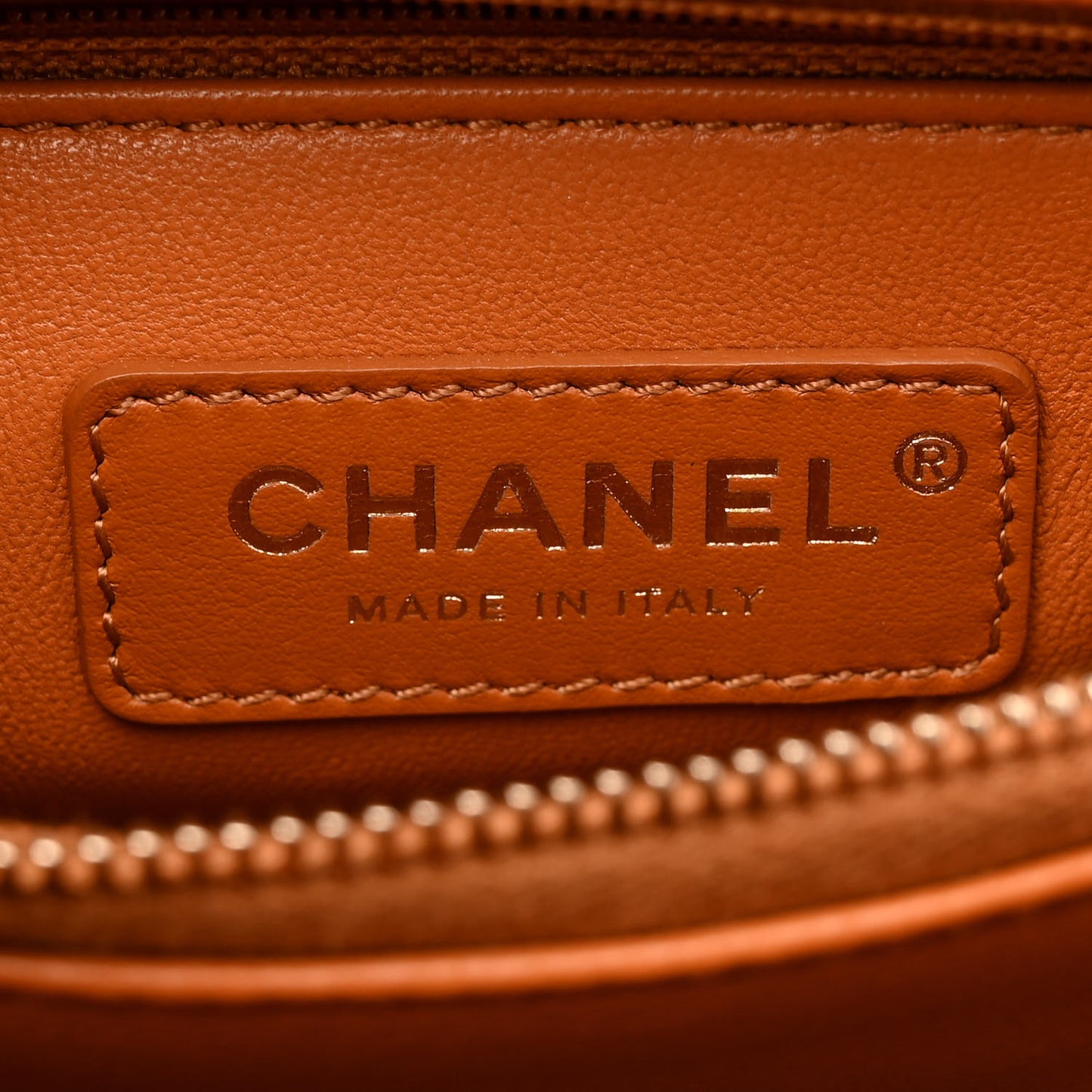 Caviar Quilted Small Coco Handle Flap Brown