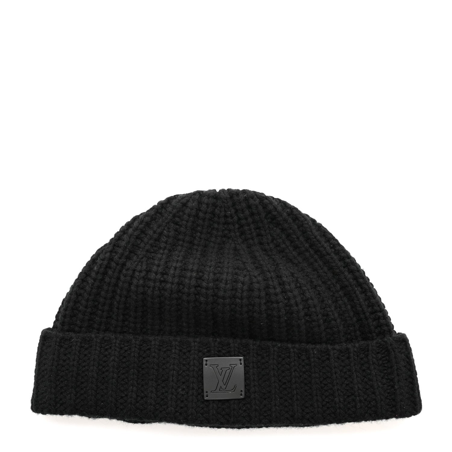 Louis Vuitton Cashmere Ribbed LV Knithead Bonnet Beanie Black 1 of 5