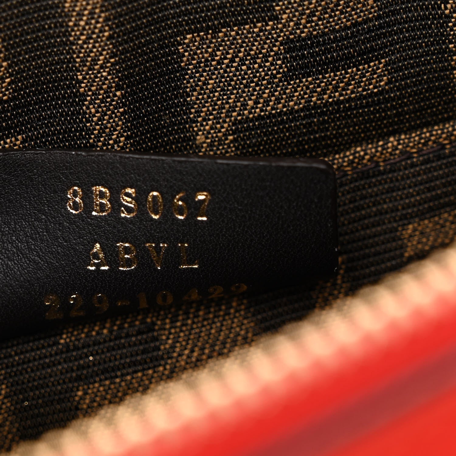Fendi Vitello King Plexiglass Logo Embossed Mini By The Way Top Handle Boston Bag Papavero 7 of 10