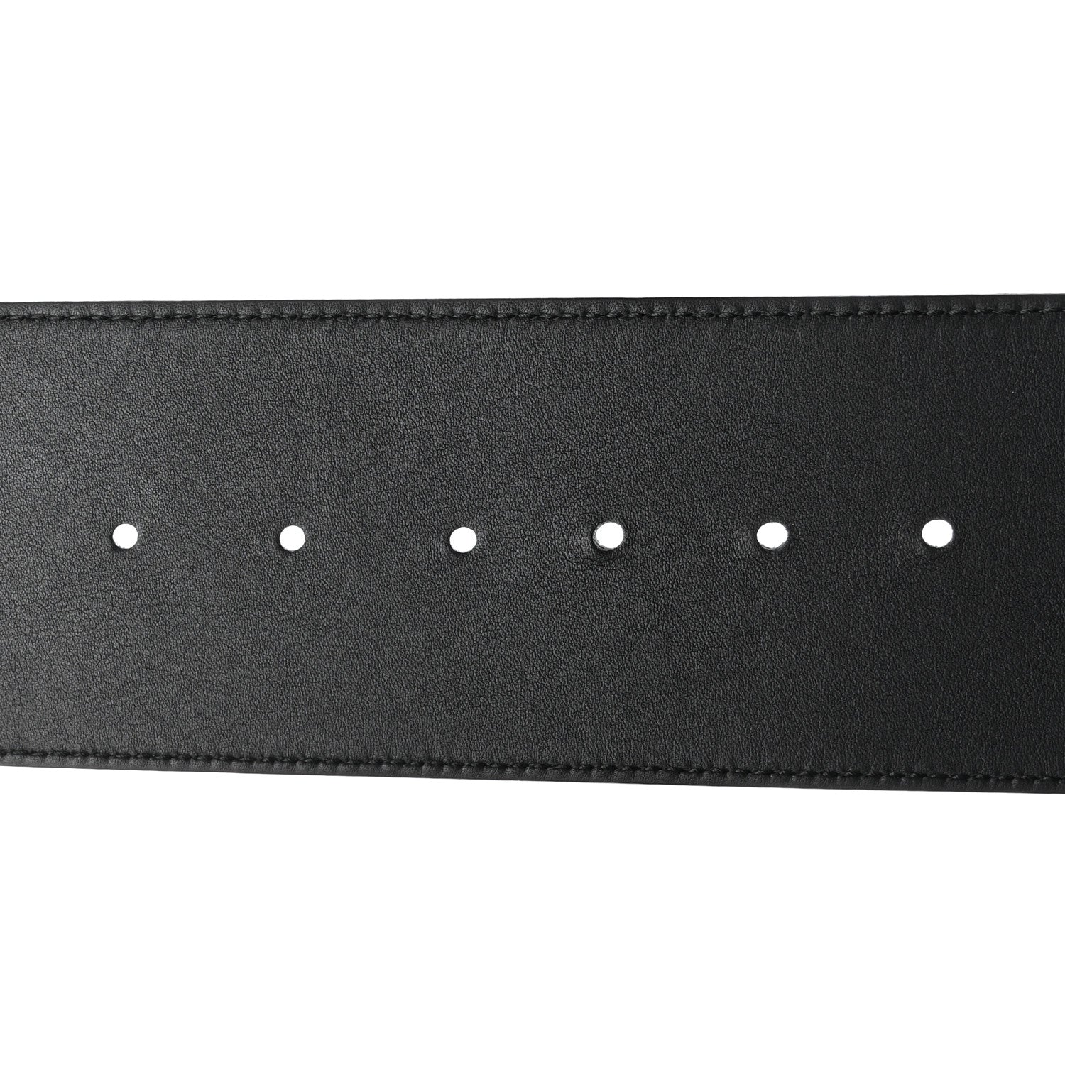 Gucci Moon Calfskin Pearl Double G 70mm Belt 90 36 Black Cream 4 of 6