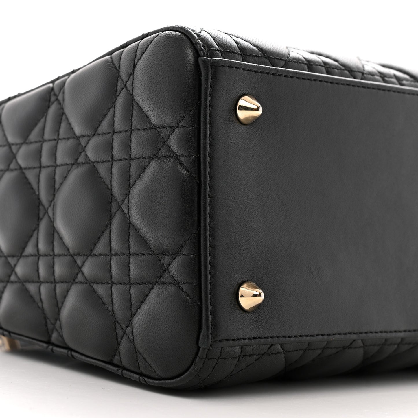 Lambskin Cannage Medium Lady Dior Black