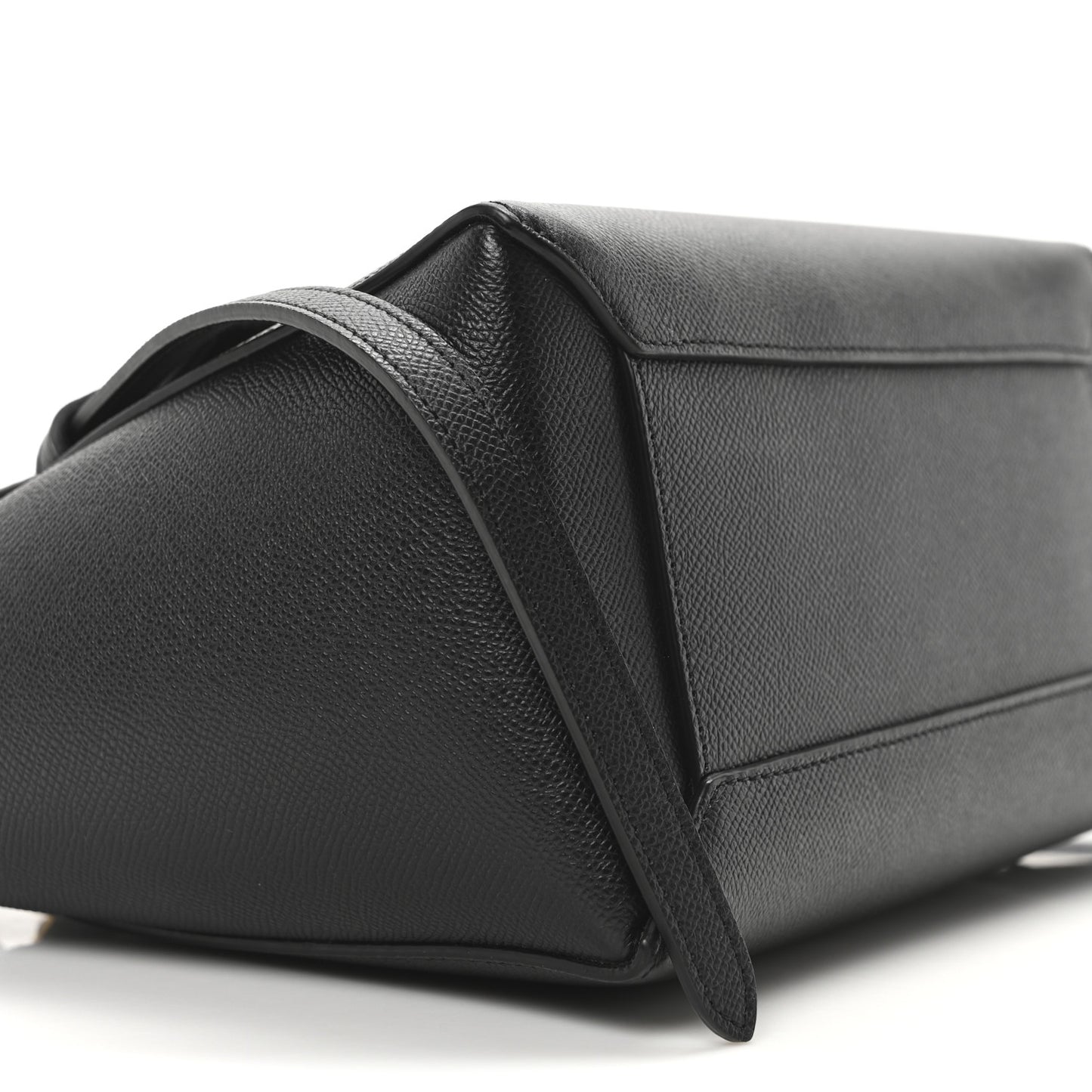 Grained Calfskin Micro Belt Bag Black
