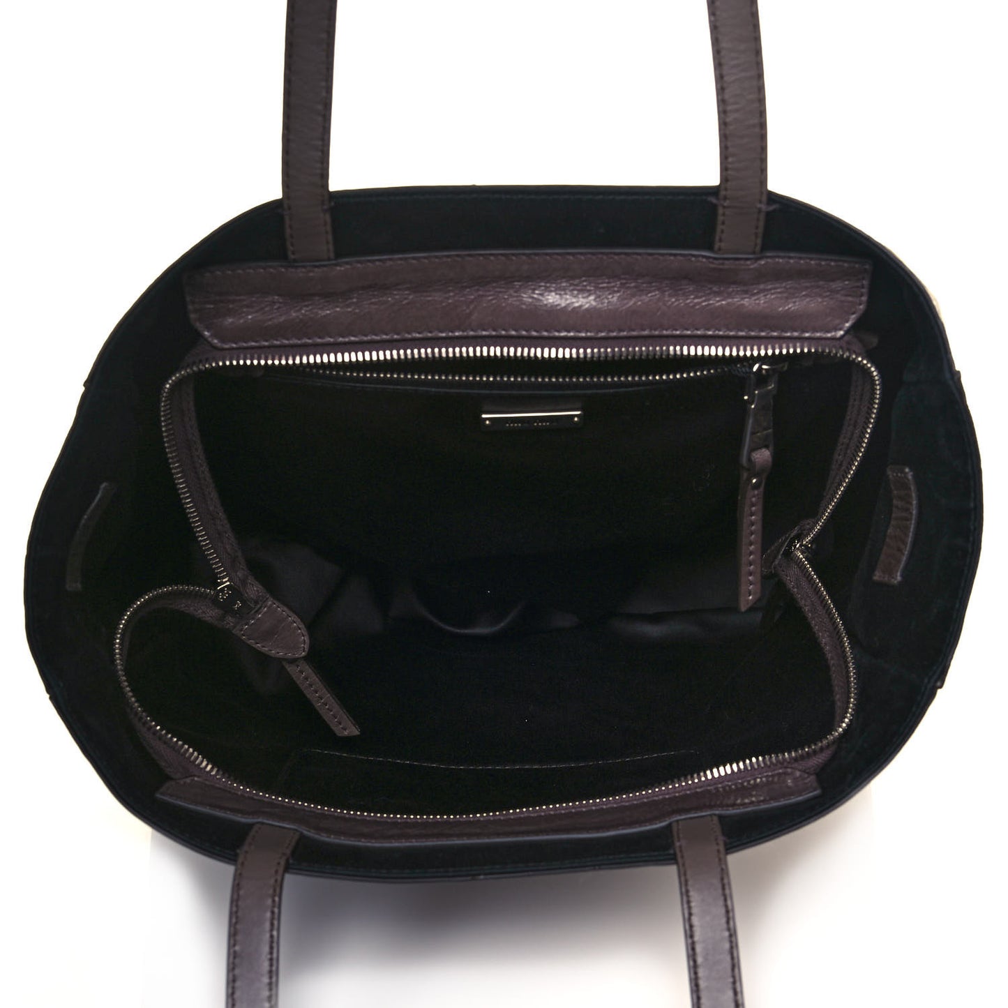 Vitello Shine Shopping Tote Fumo