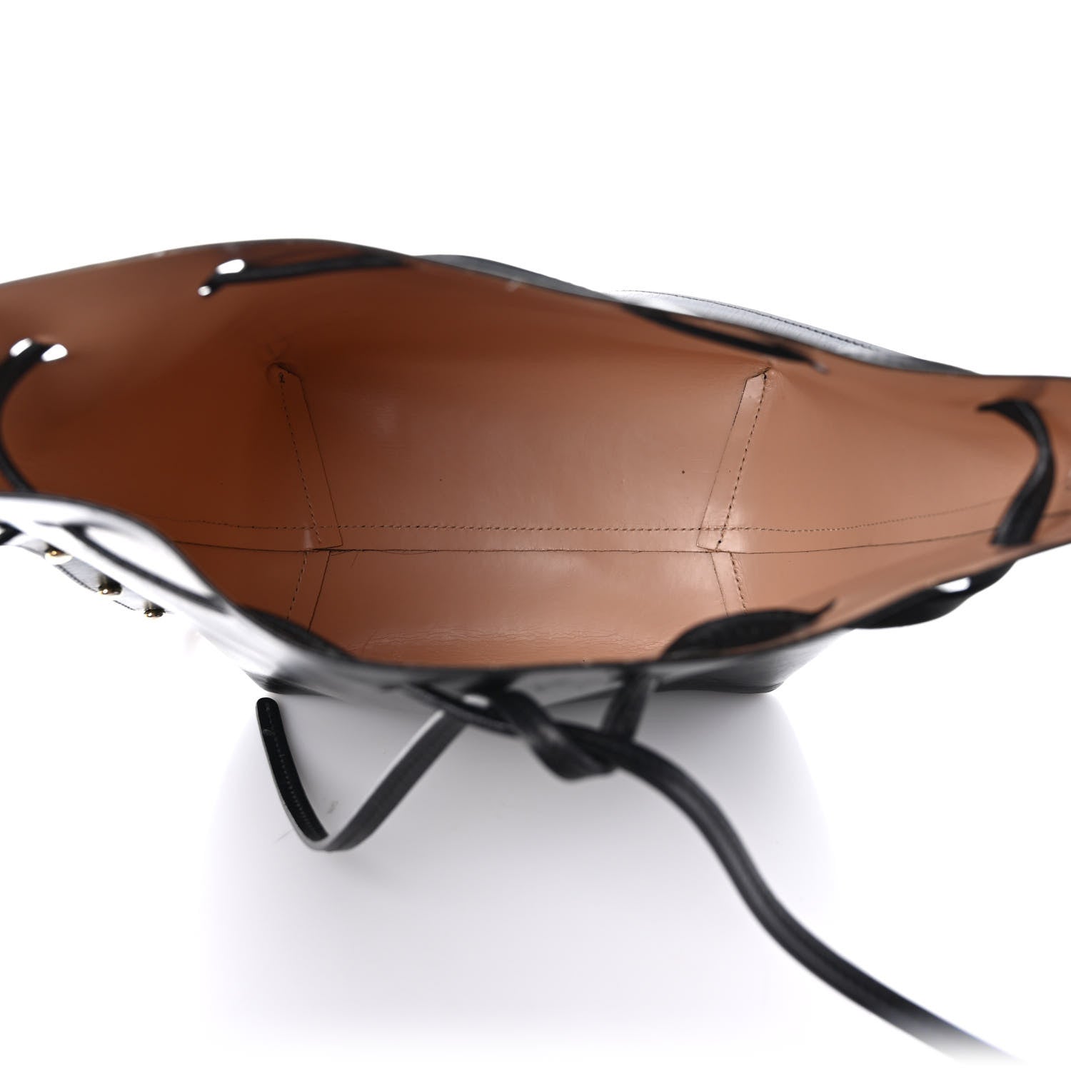 Mansur Gavriel Calfskin Mini Bucket Bag Black Ballerina 5 of 12