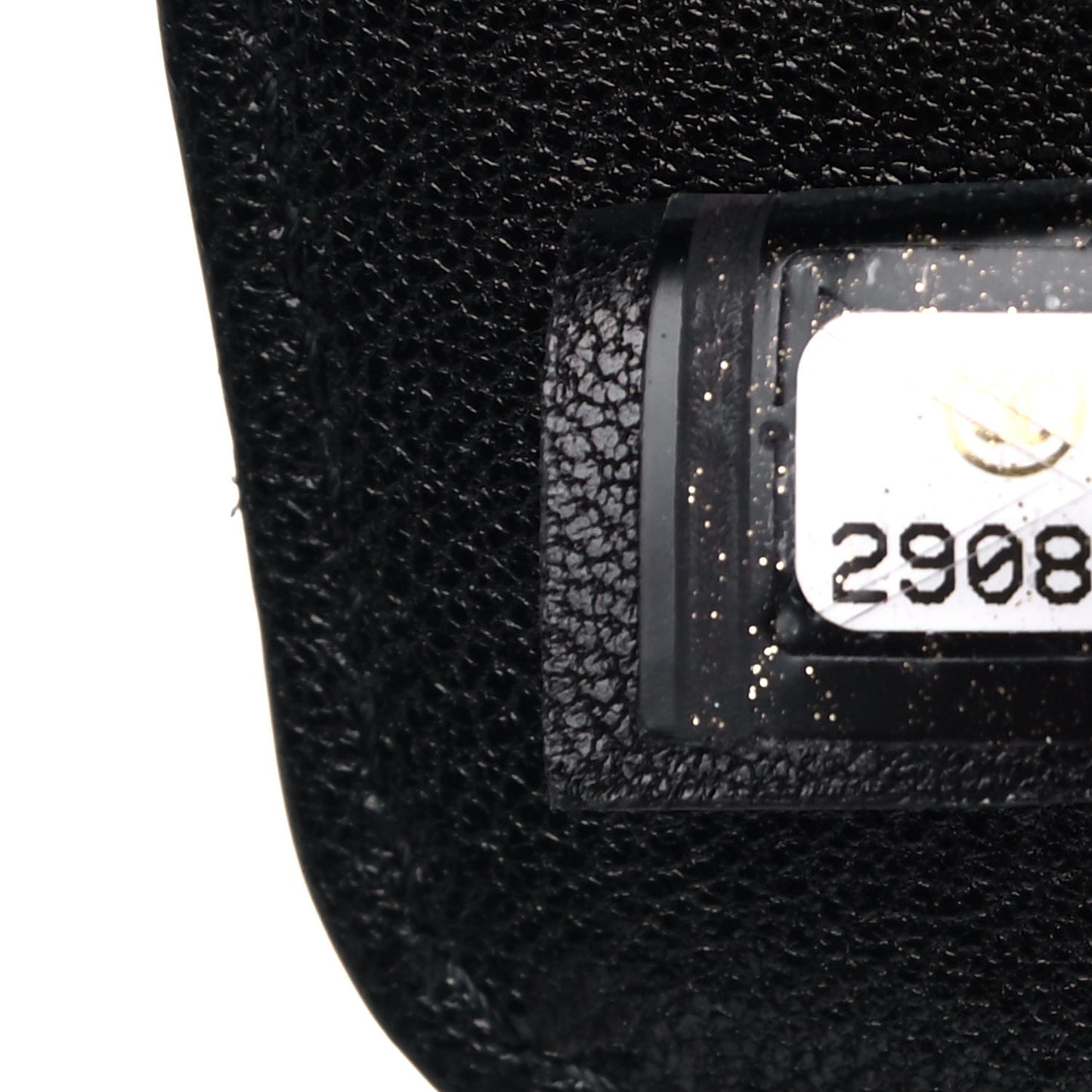 Lambskin Quilted Chanel 19 Luggage Tag Black