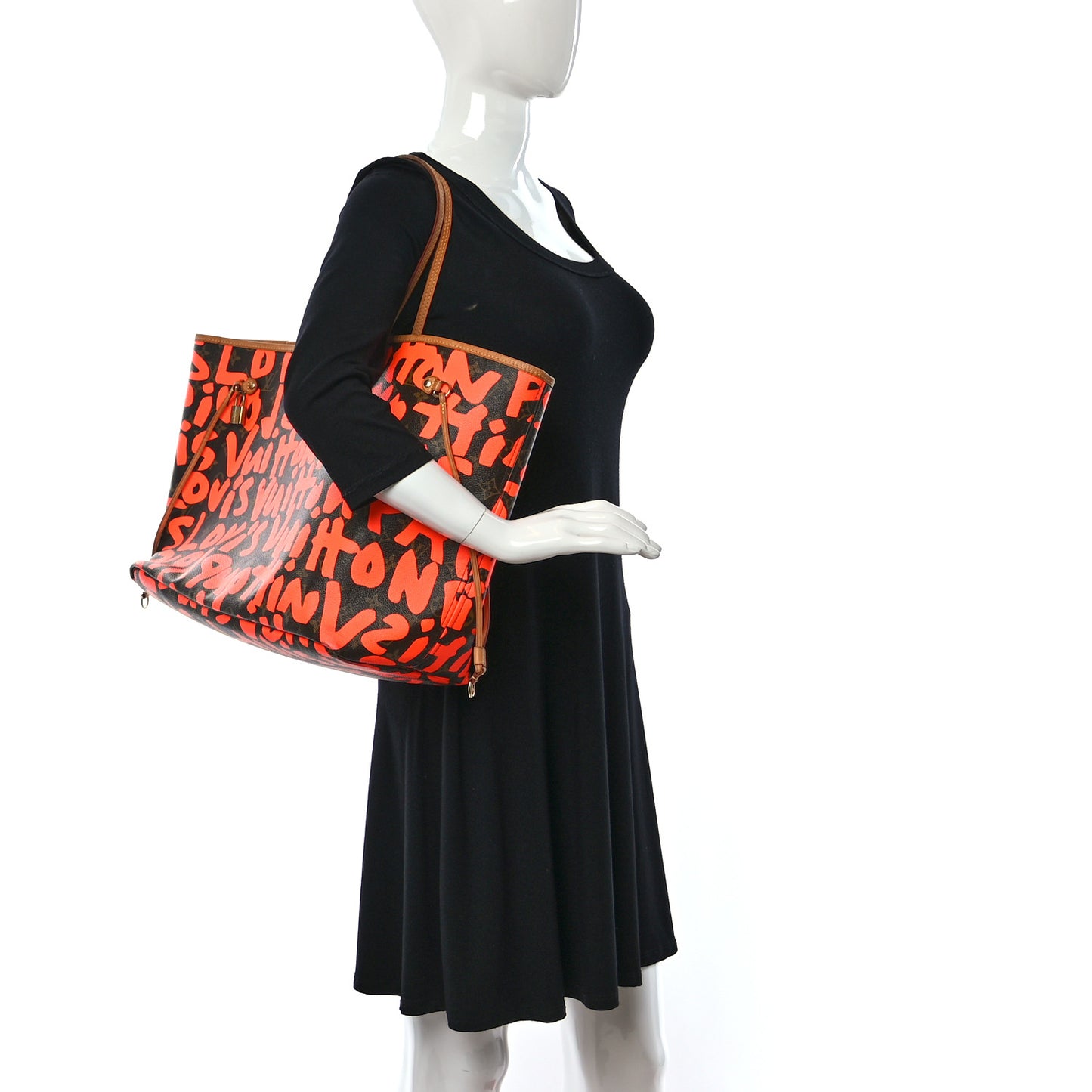 Monogram Graffiti Neverfull GM Orange