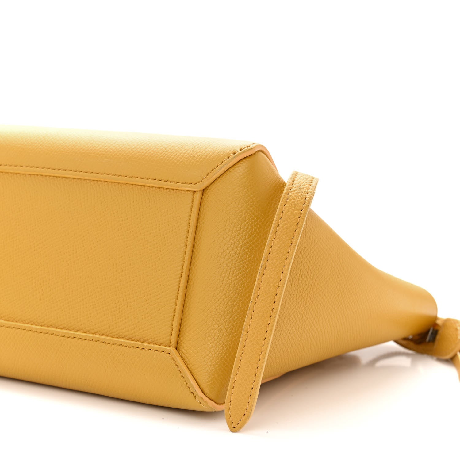 Celine Grained Calfskin Nano Belt Bag Sunflower 9 of 12
