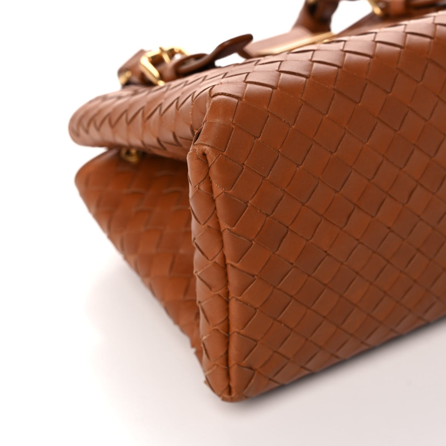 Calfskin Intrecciato Mini Roma Noce