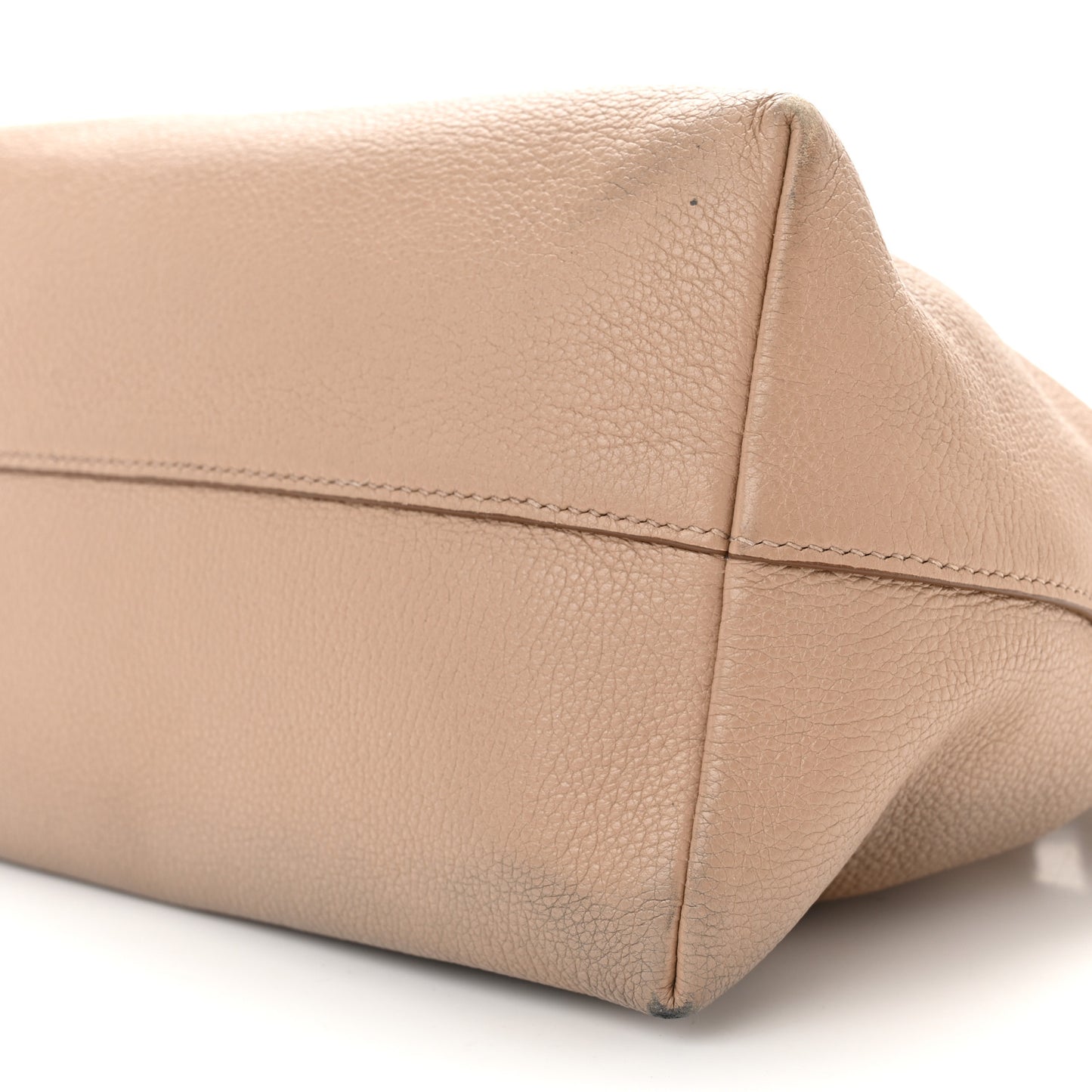 Vitello Daino Mini Shopping Tote Cammeo