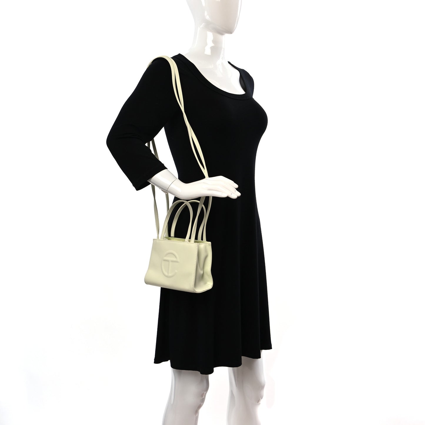 Vegan Leather Small Shopping Bag Glue