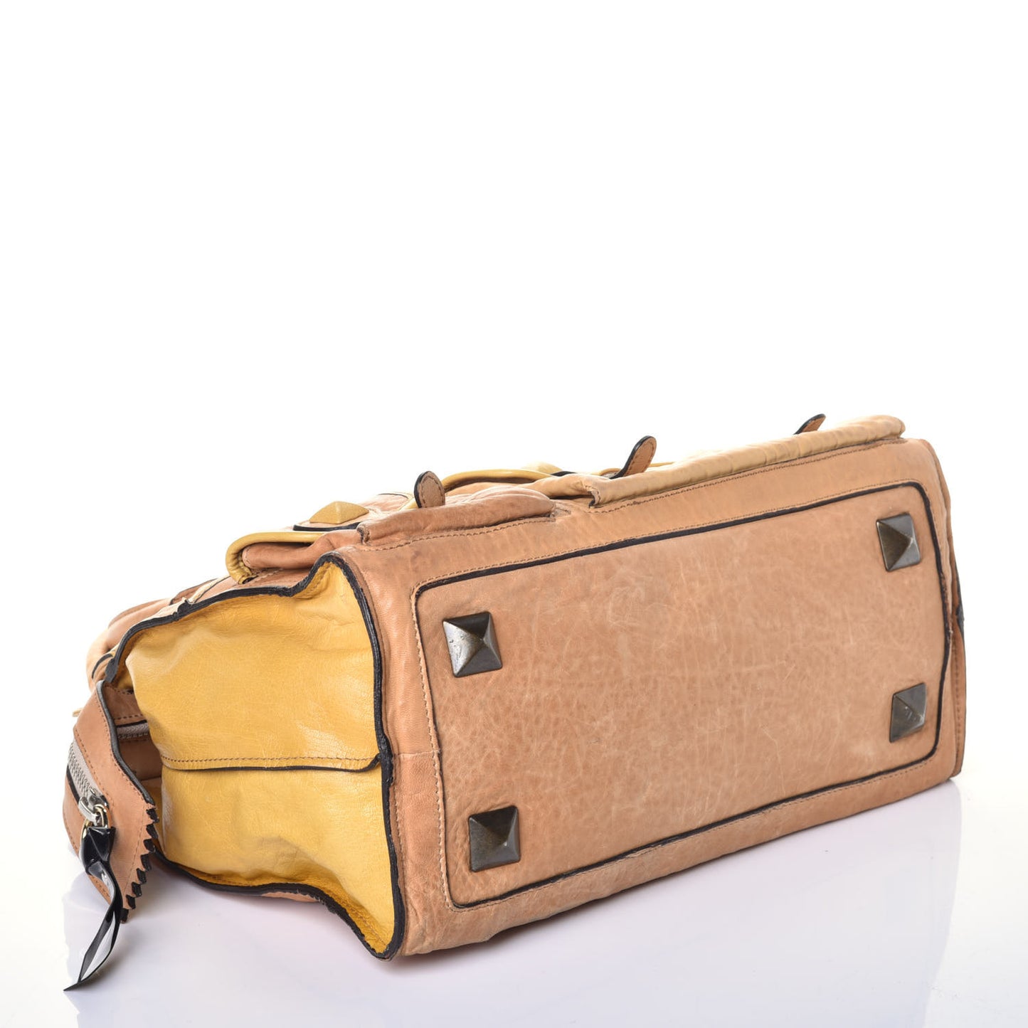 Goatskin Elvire Tote Beige