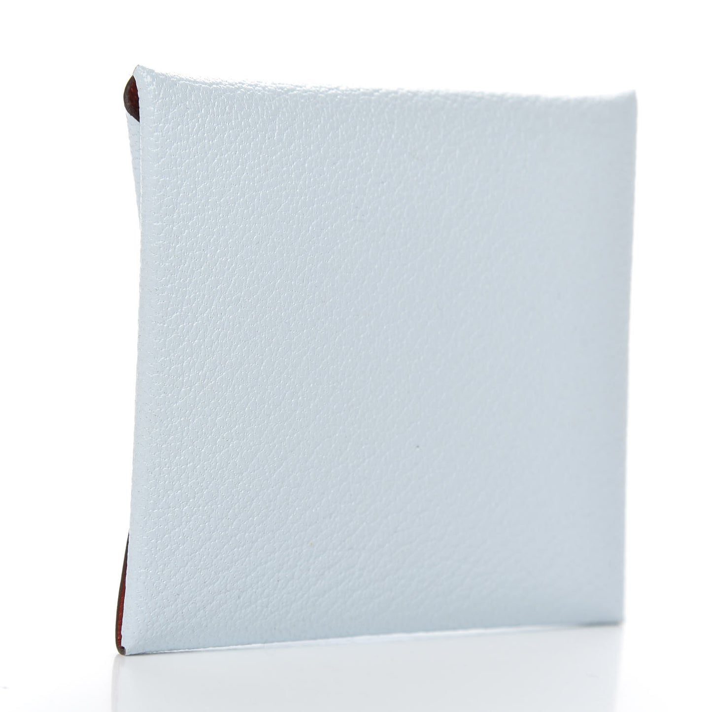 Chevre Mysore Bastia Verso Coin Purse Bleu Brume Brique