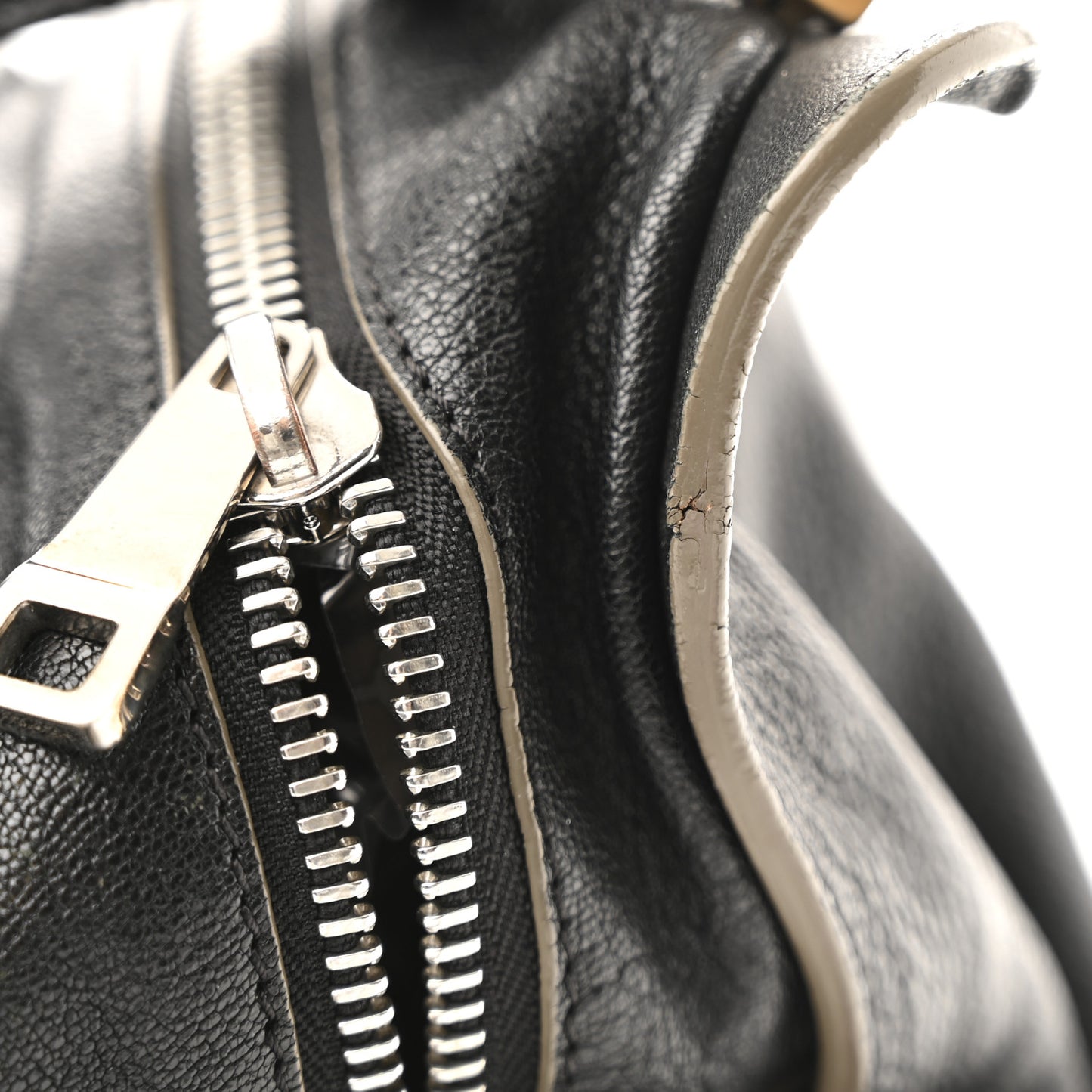 Goatskin Large Dalston Satchel Black