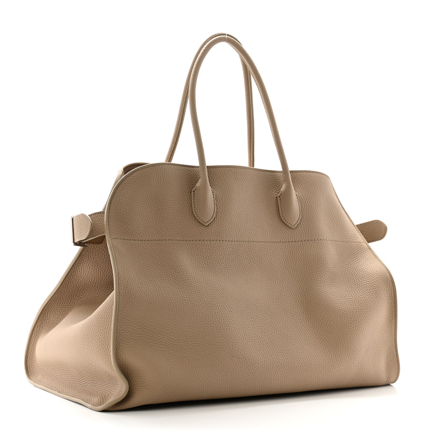 Matte Grained Calfskin Soft Margaux 17 Dark Taupe