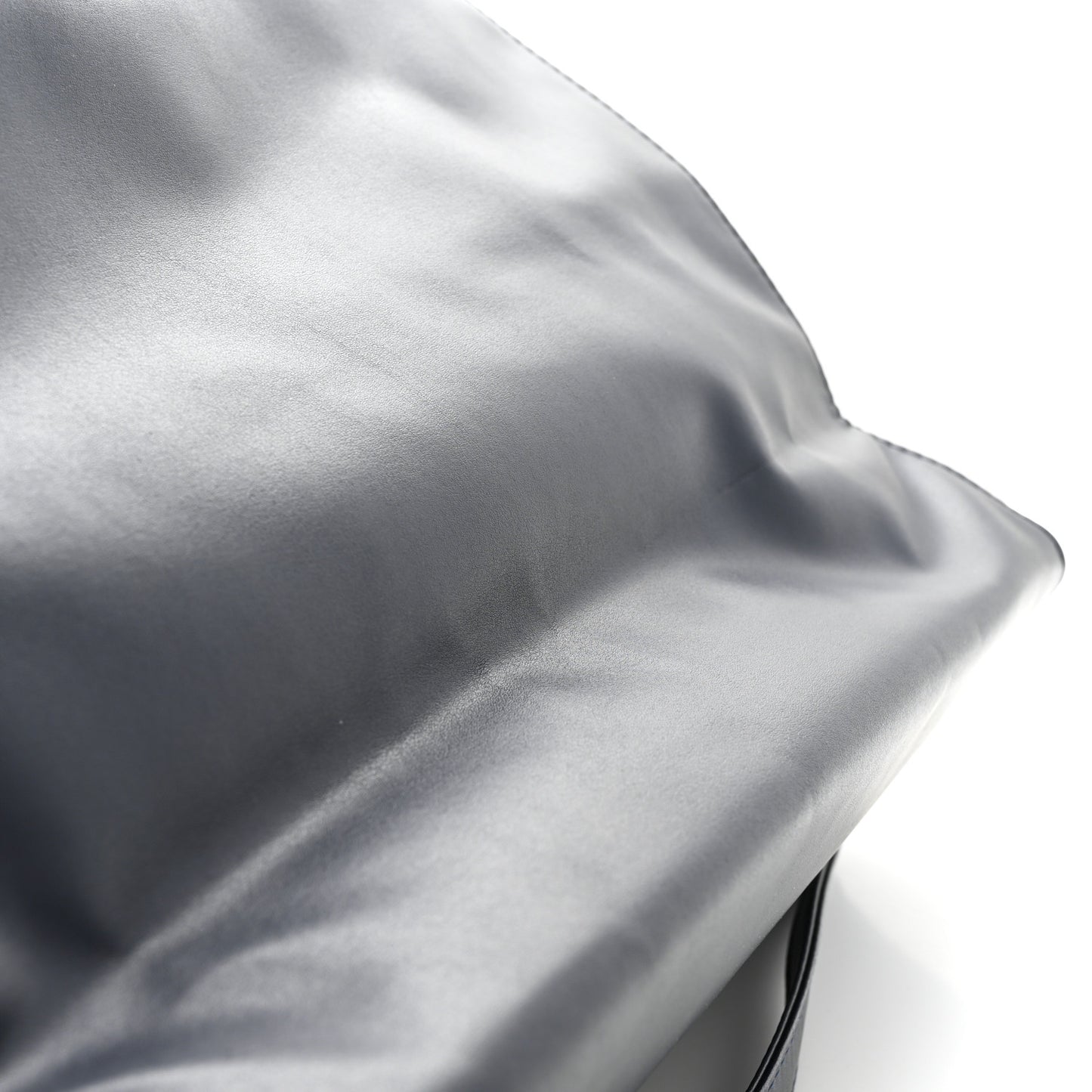 Vegan Leather Medium Shopping Bag Navy