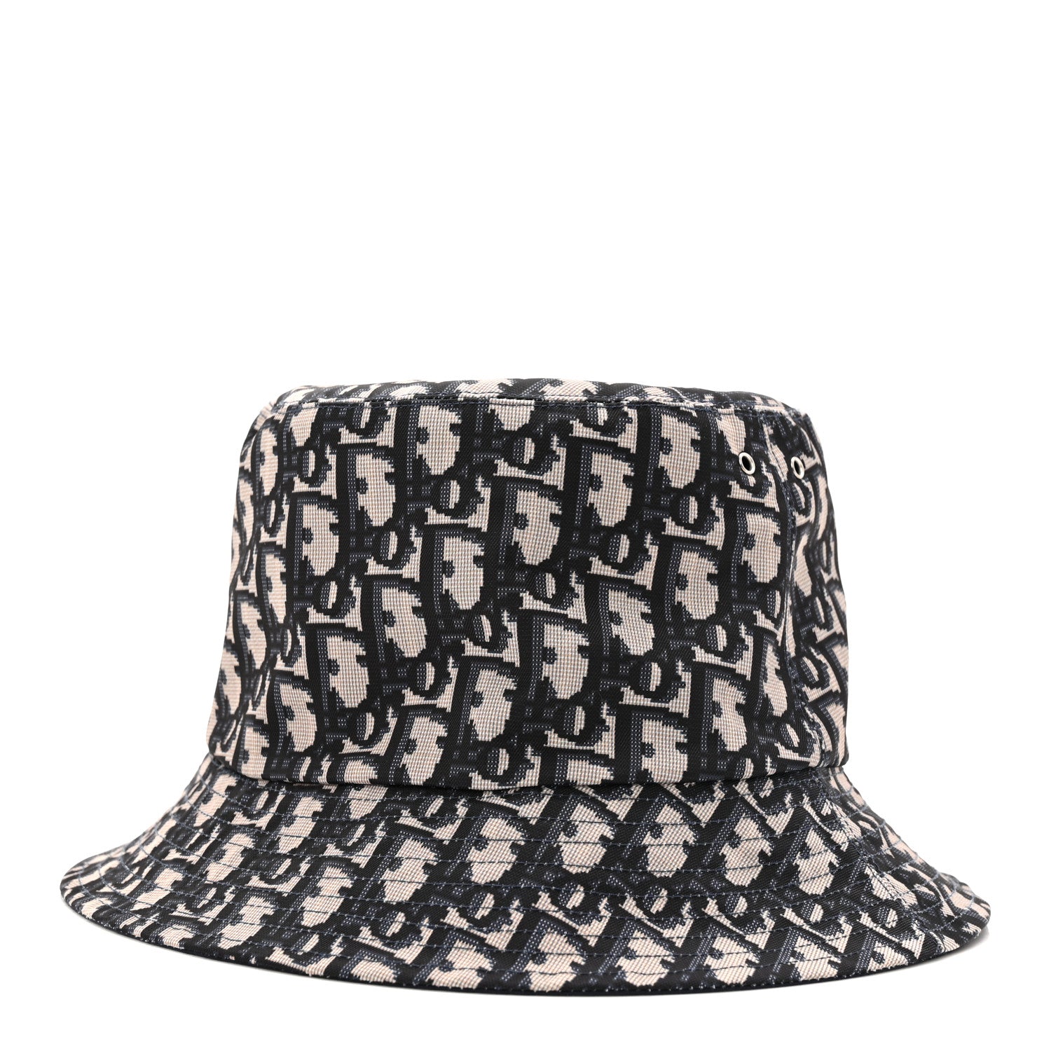 Christian Dior Oblique Reversible Teddy-D Brim Bucket Hat Blue