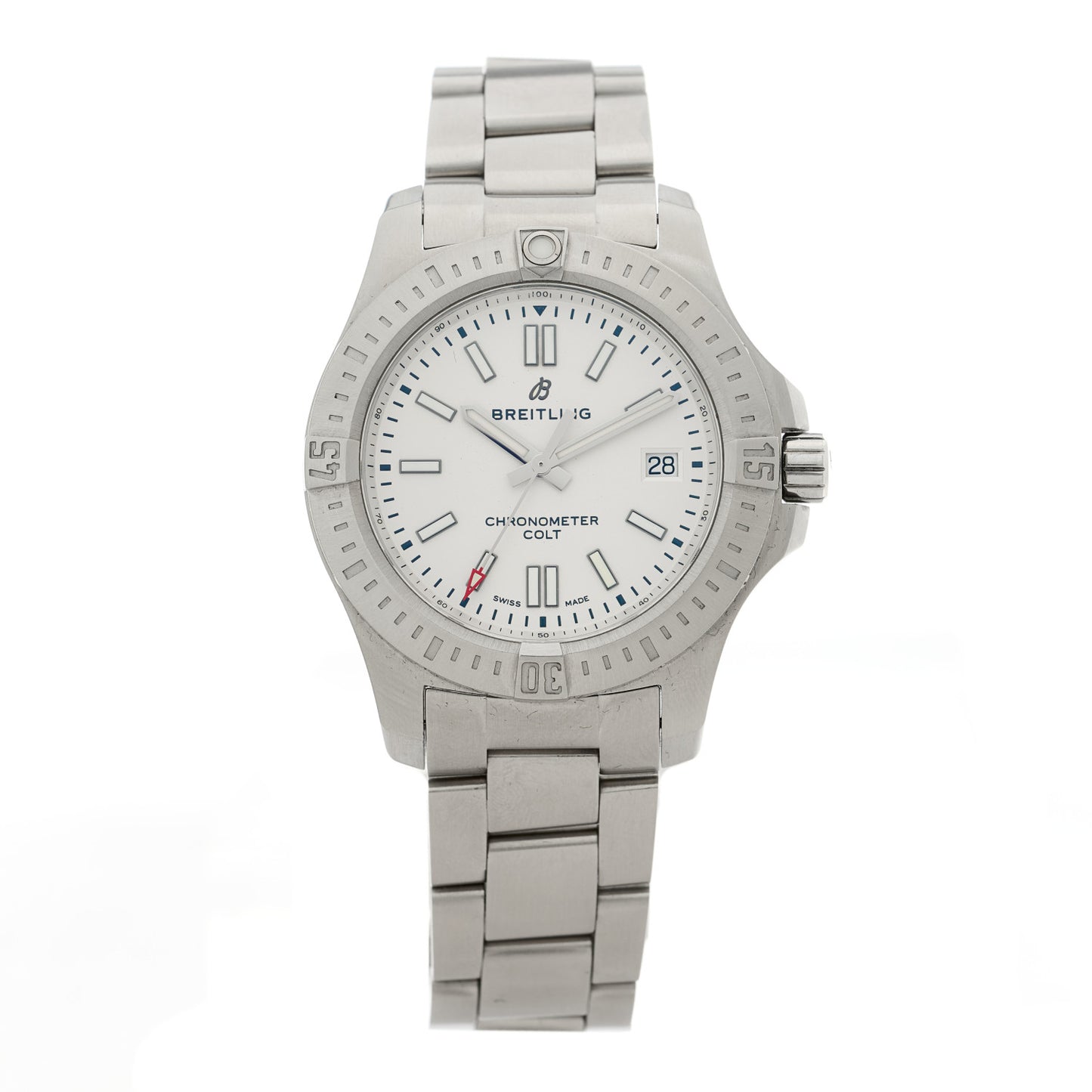 Stainless Steel 41mm Chronomat Colt Automatic Watch Silver A17313101G1A1