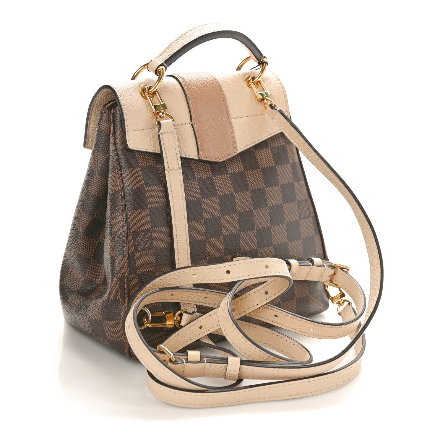 Damier Ebene Clapton Backpack Creme
