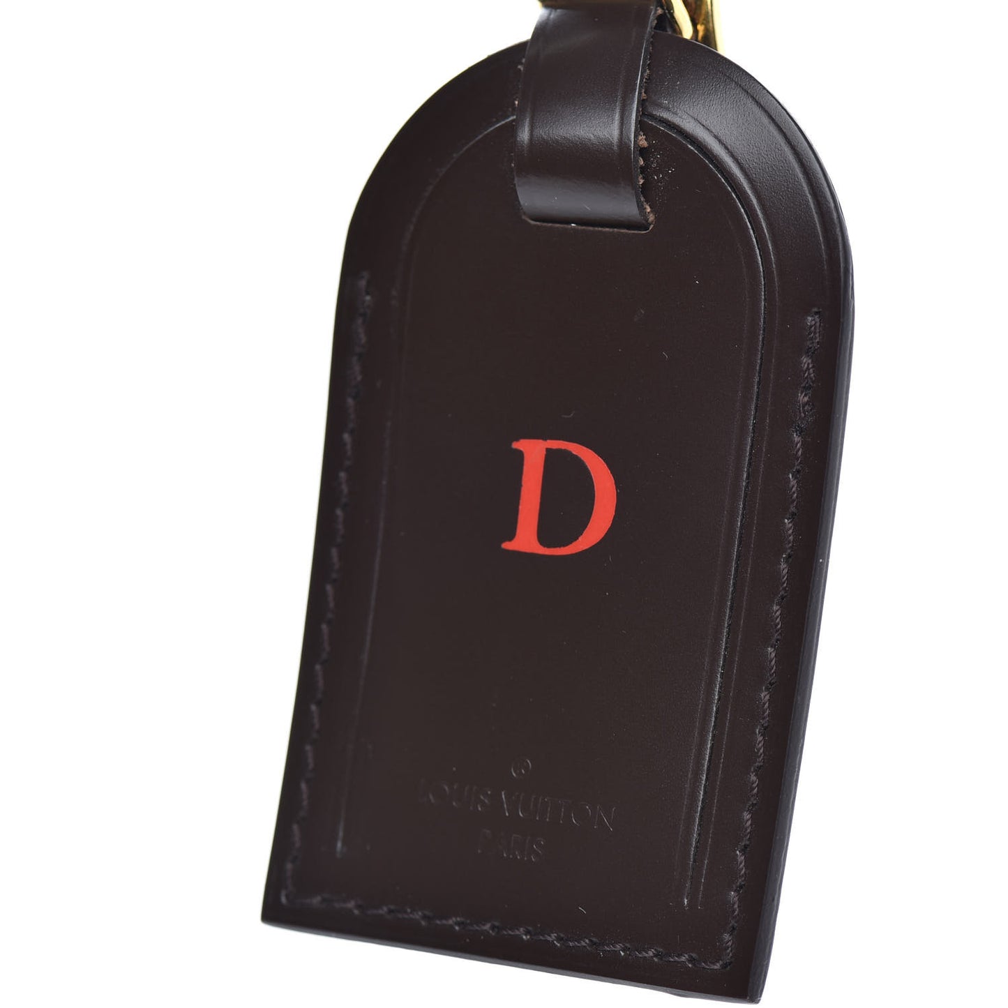 Calfskin Luggage Tag Ebene