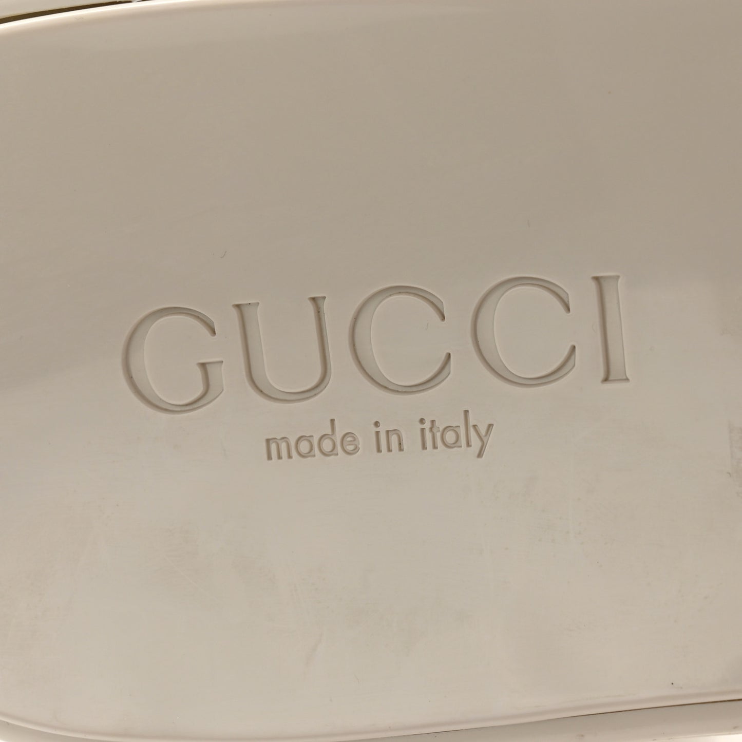 Rubber Gucci Logo Womens Platform 20/60mm Slide Sandals 42 Mystic White