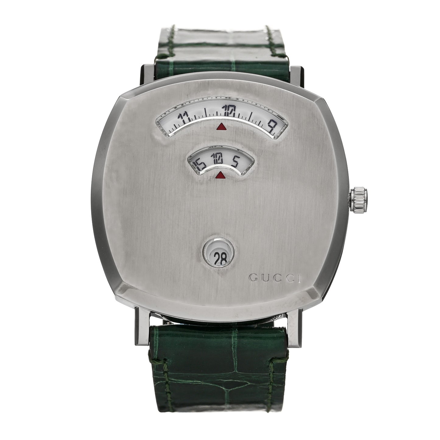 Stainless Steel Alligator 38mm Grip Quartz Watch Green