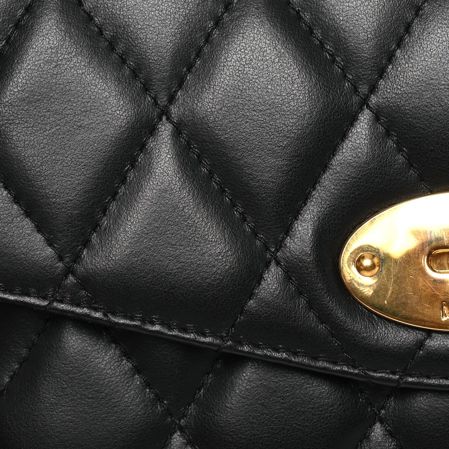Smooth Calfskin Quilted Small Darley Shoulder Bag Black