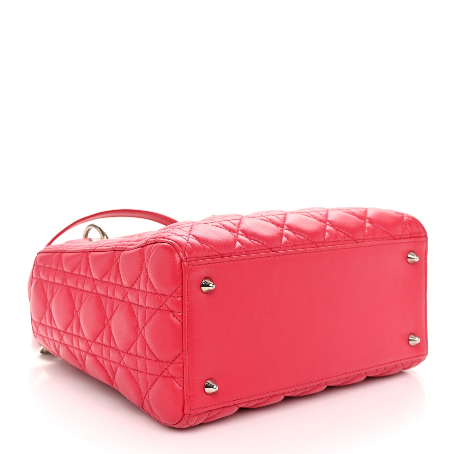 Lambskin Cannage Medium Lady Dior Pink