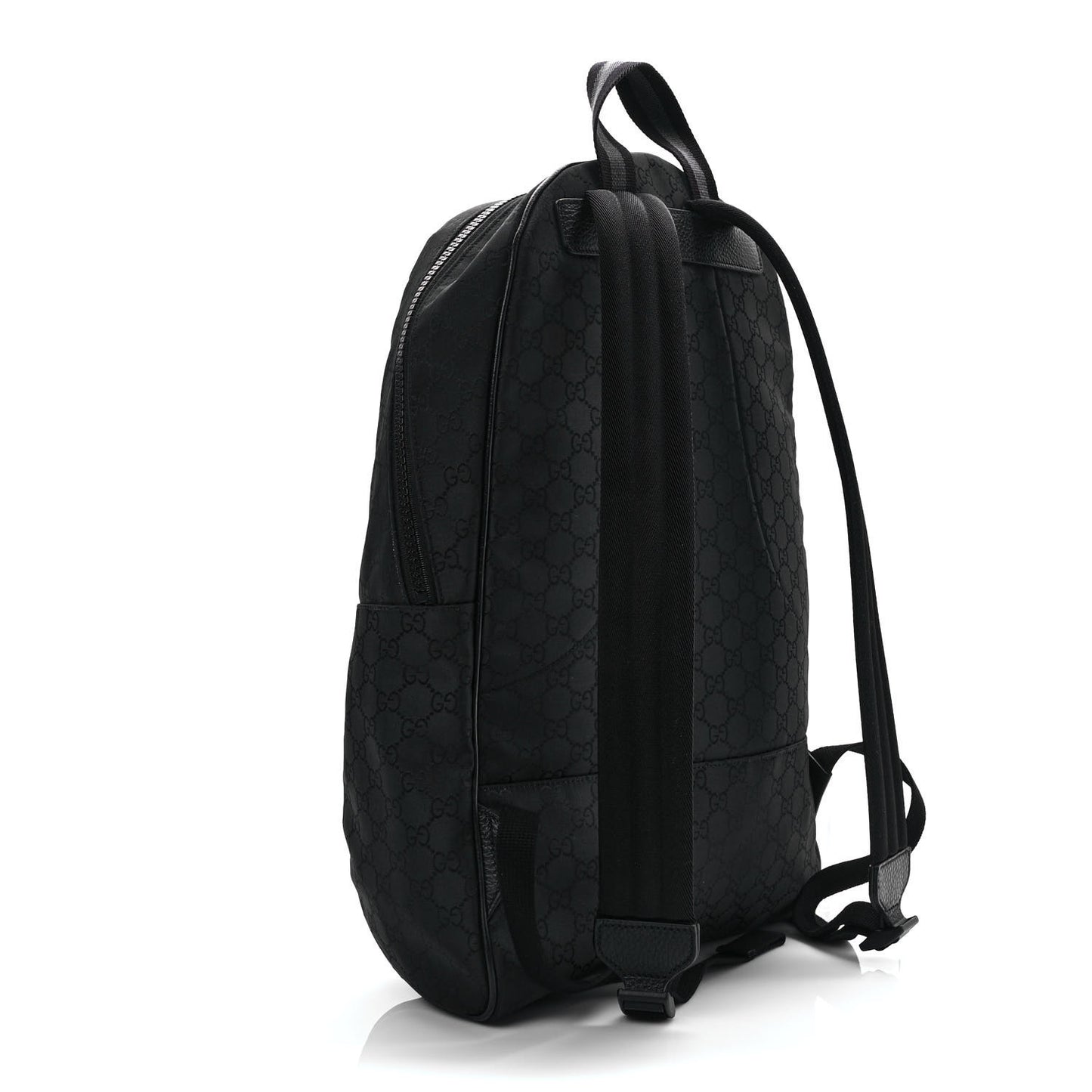 Nylon Monogram Slim Backpack Black