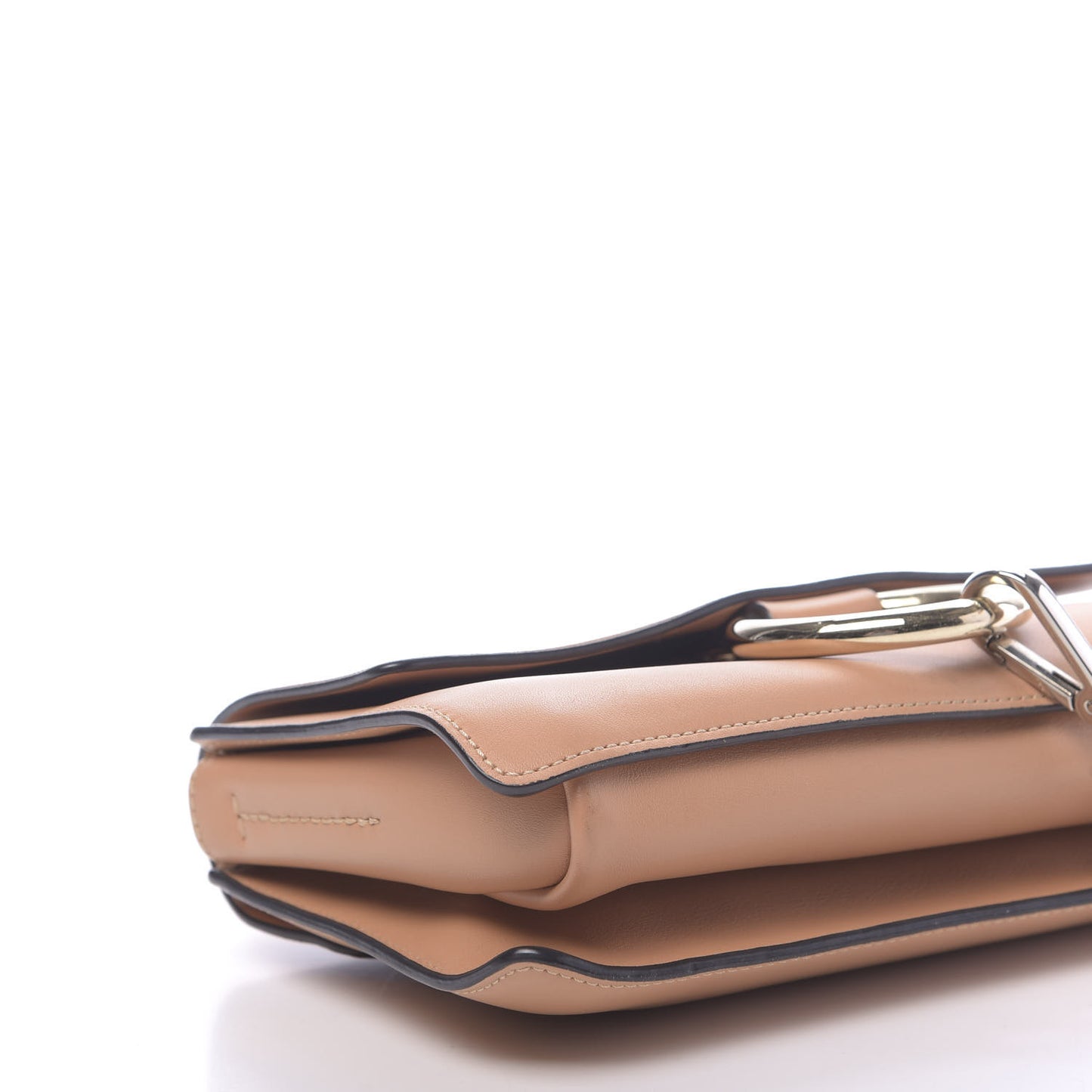 Suede Calfskin Small Faye Shoulder Bag Blushy Pink