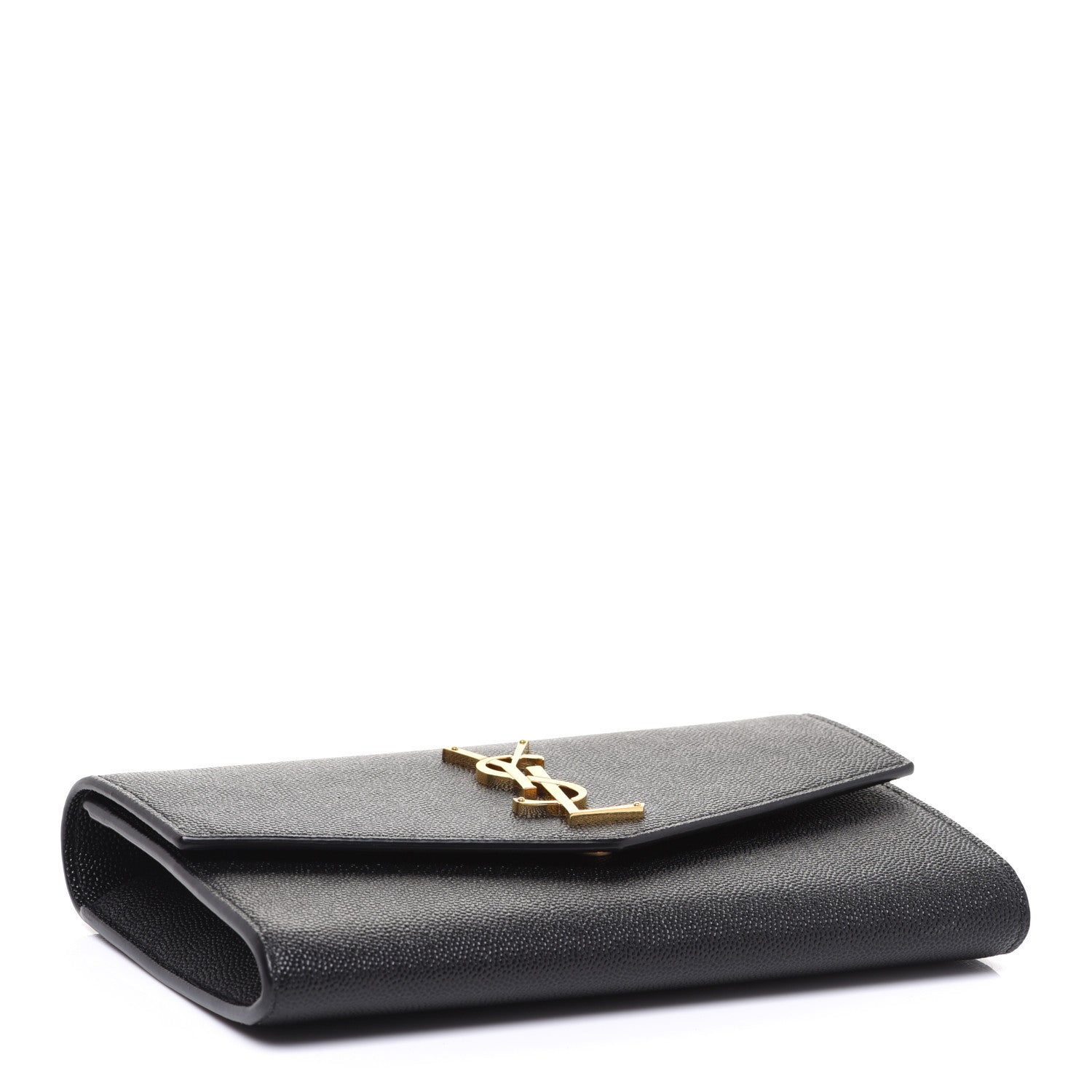 Saint Laurent Grain De Poudre Uptown Chain Wallet Black 4 of 9