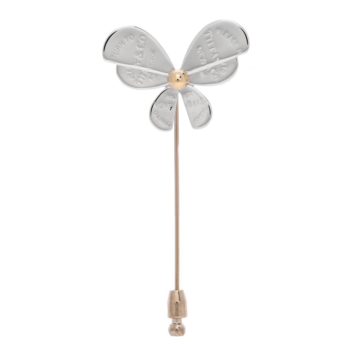 Tiffany Sterling Silver 18K Yellow Gold Return to Tiffany Love