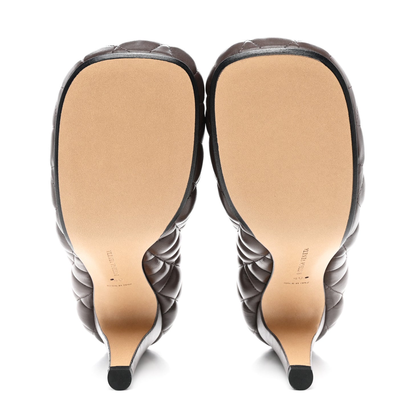 Nappa Matelasse Padded Dream Pumps 40 Chocolate
