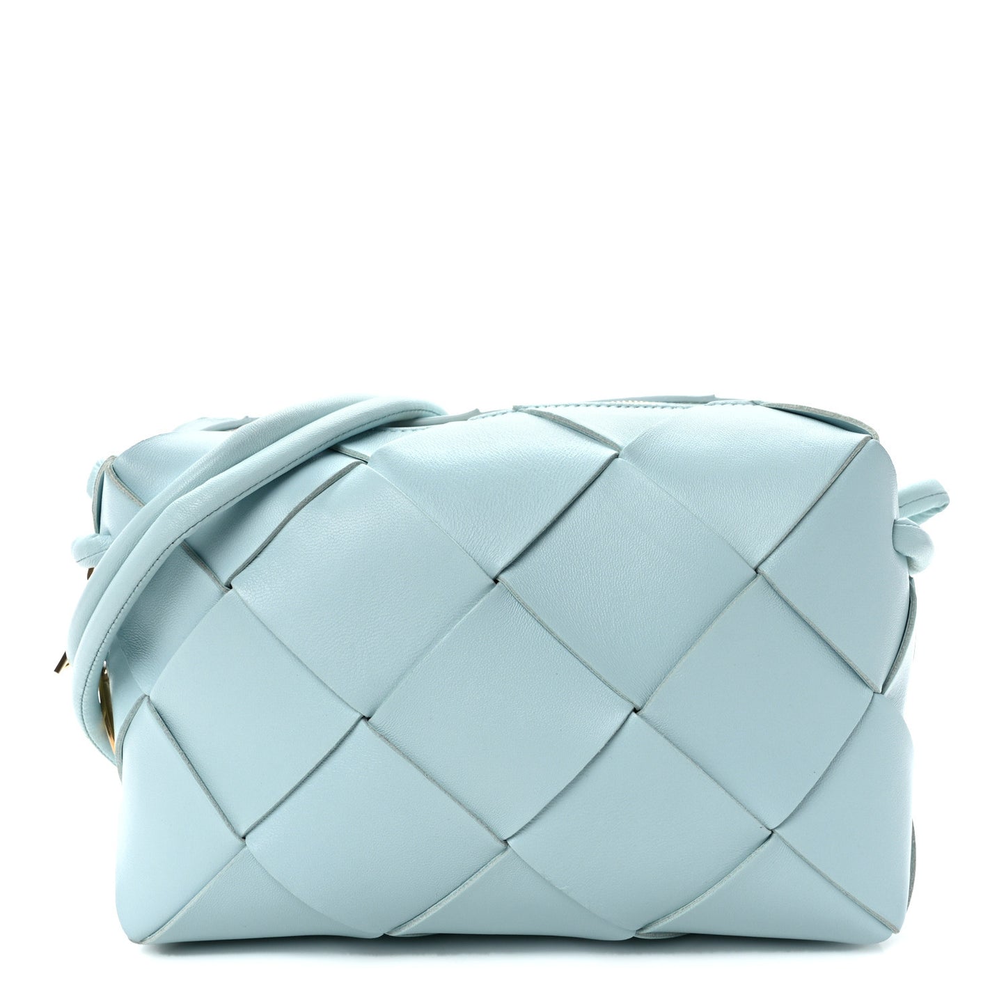 Maxi Intreccio Small Cassette Camera Bag Teal