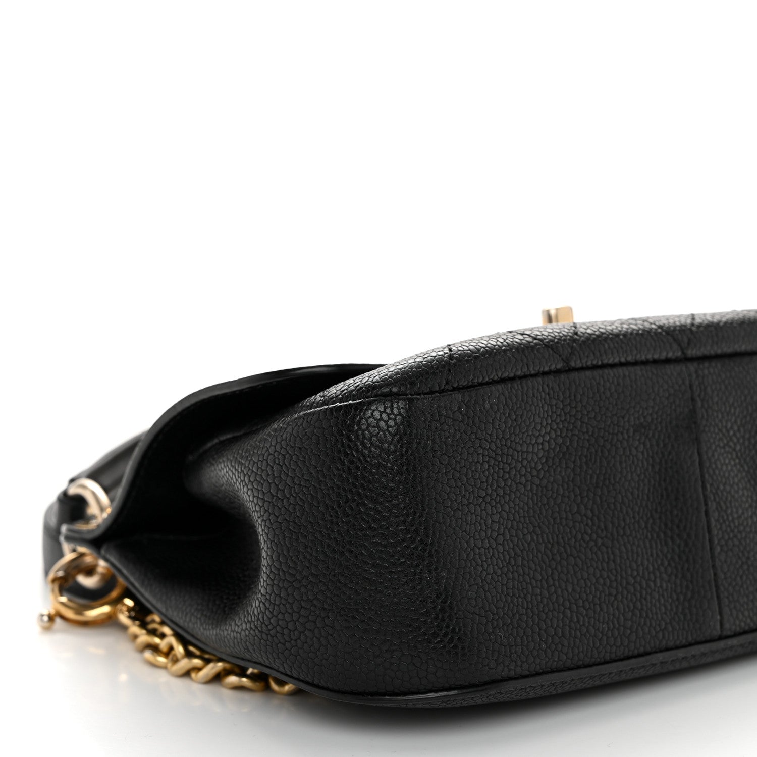 Chanel Caviar Quilted Mini Top Handle Flap Black 9 of 10