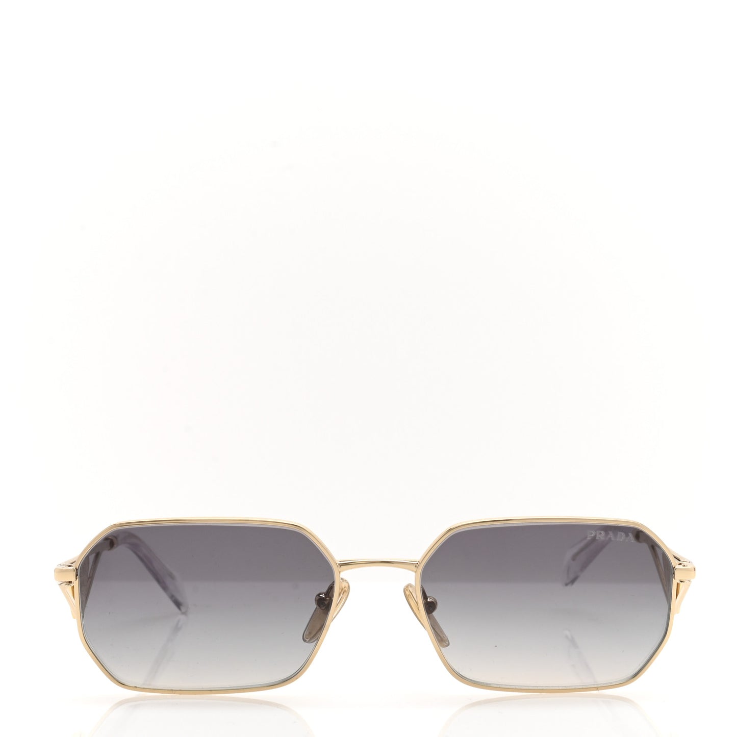 Metal Symbole Triangle Logo Sunglasses SPR A51 Gold Blue