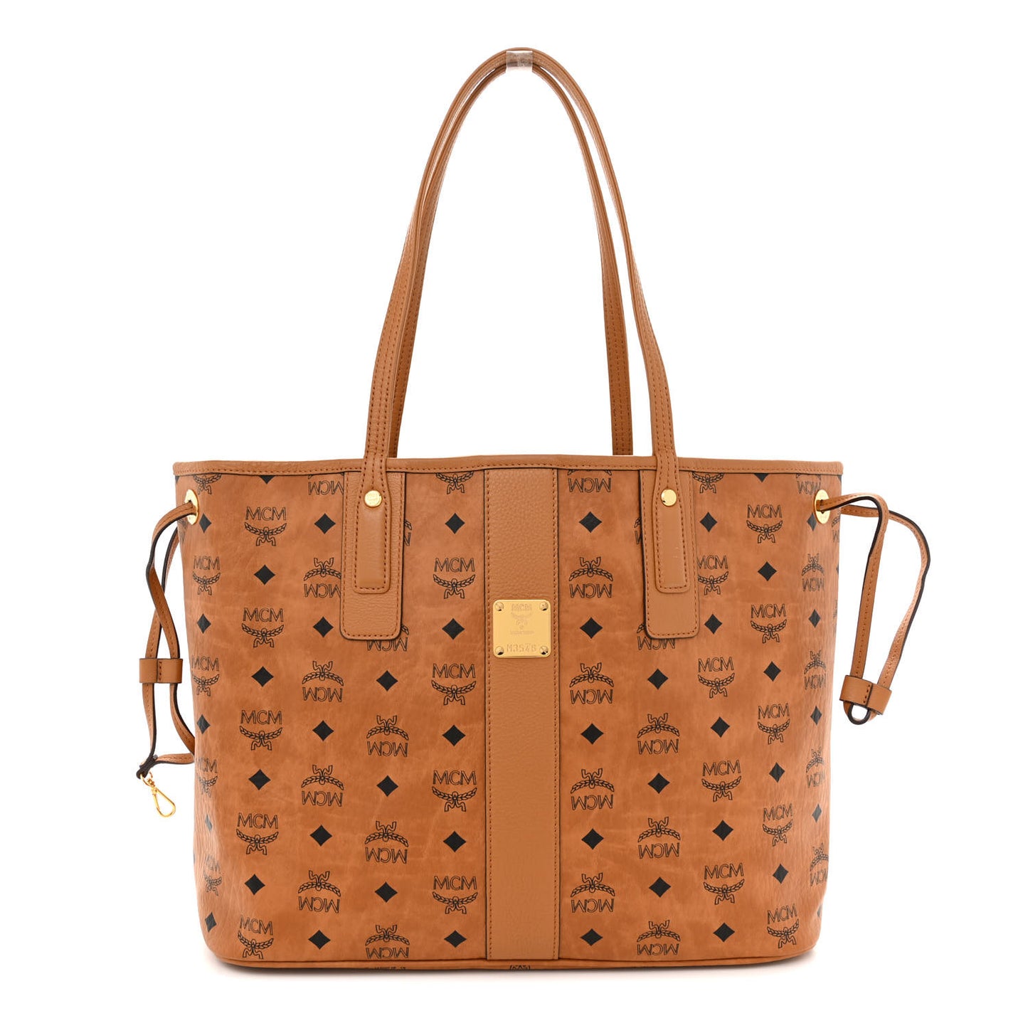 Visetos Medium Liz Reversible Shopper Tote Cognac