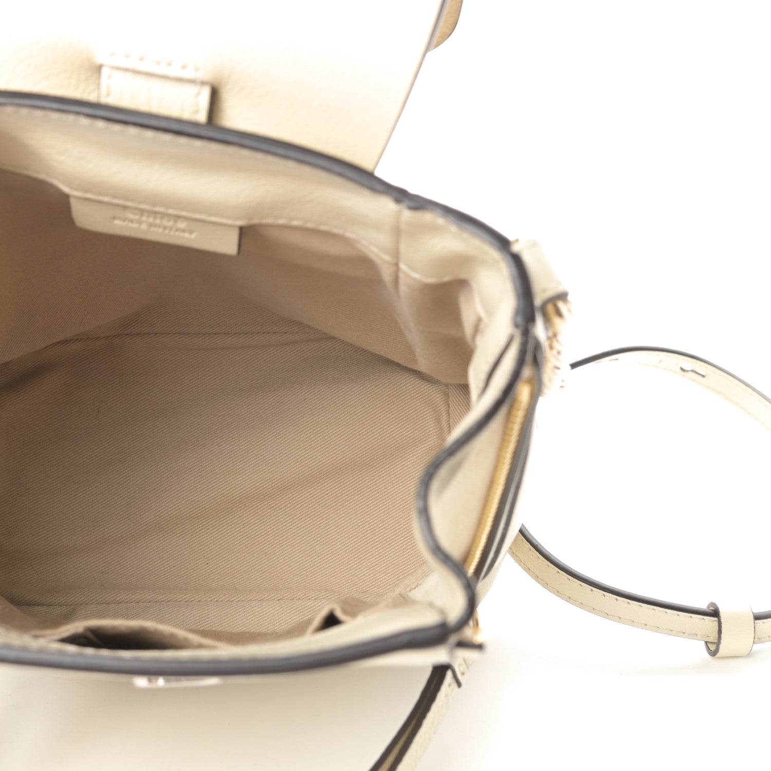 Chloe Suede Calfskin Mini Faye Backpack Off White 5 of 12