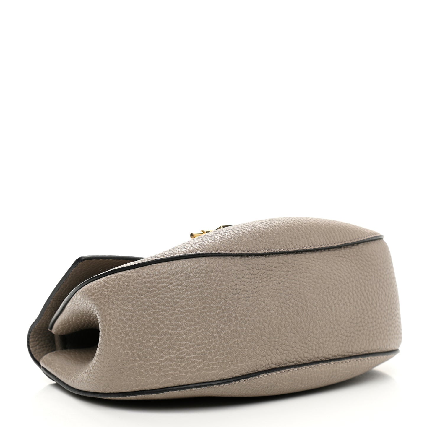 Grained Lambskin Drew Shoulder Bag Motty Grey