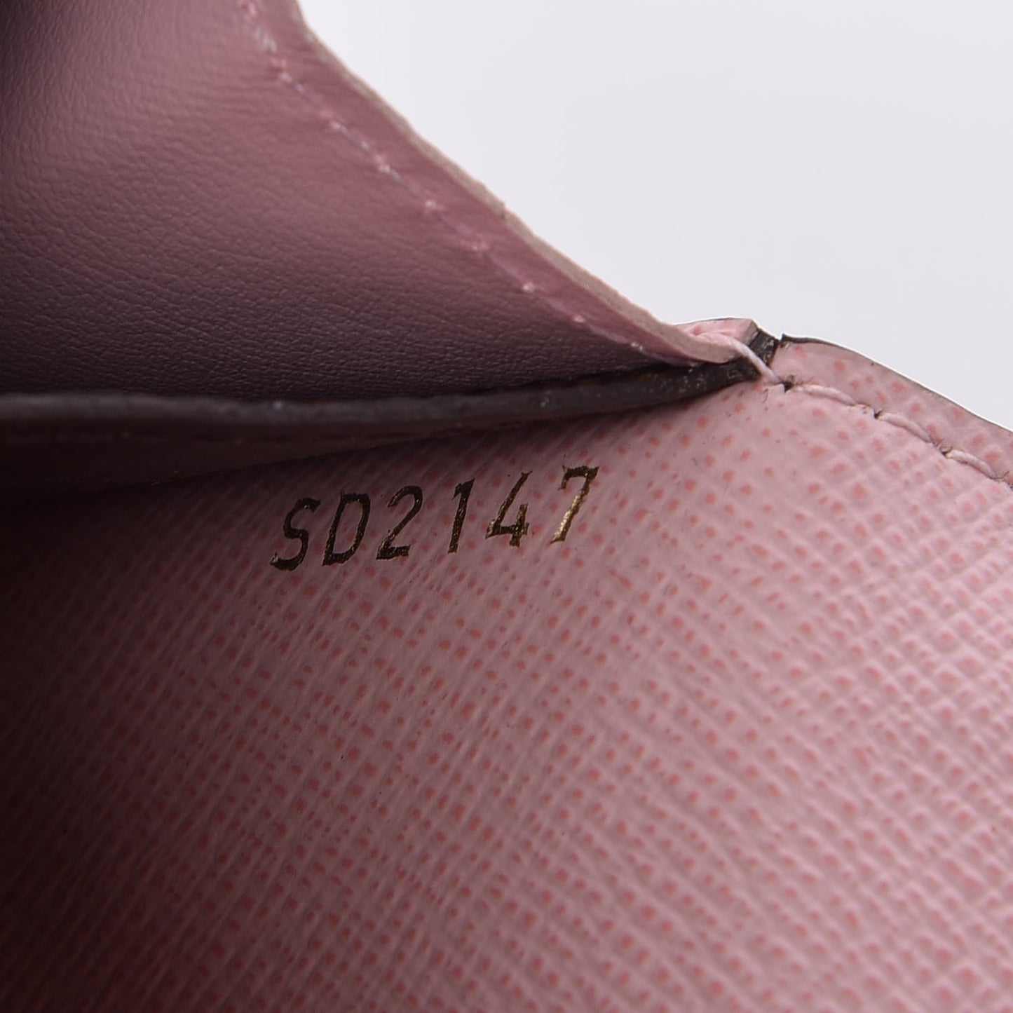 Monogram Emilie Wallet Rose Ballerine