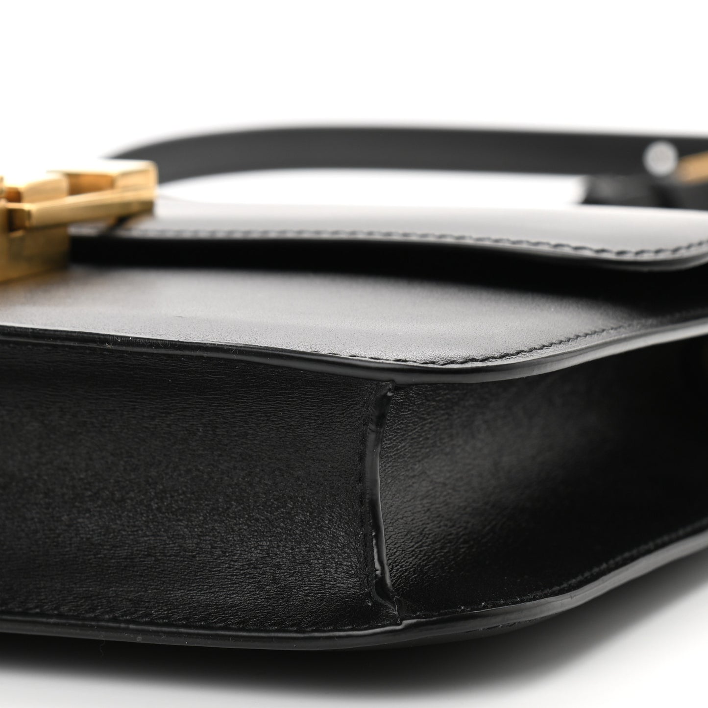Smooth Calfskin Carre Satchel Black
