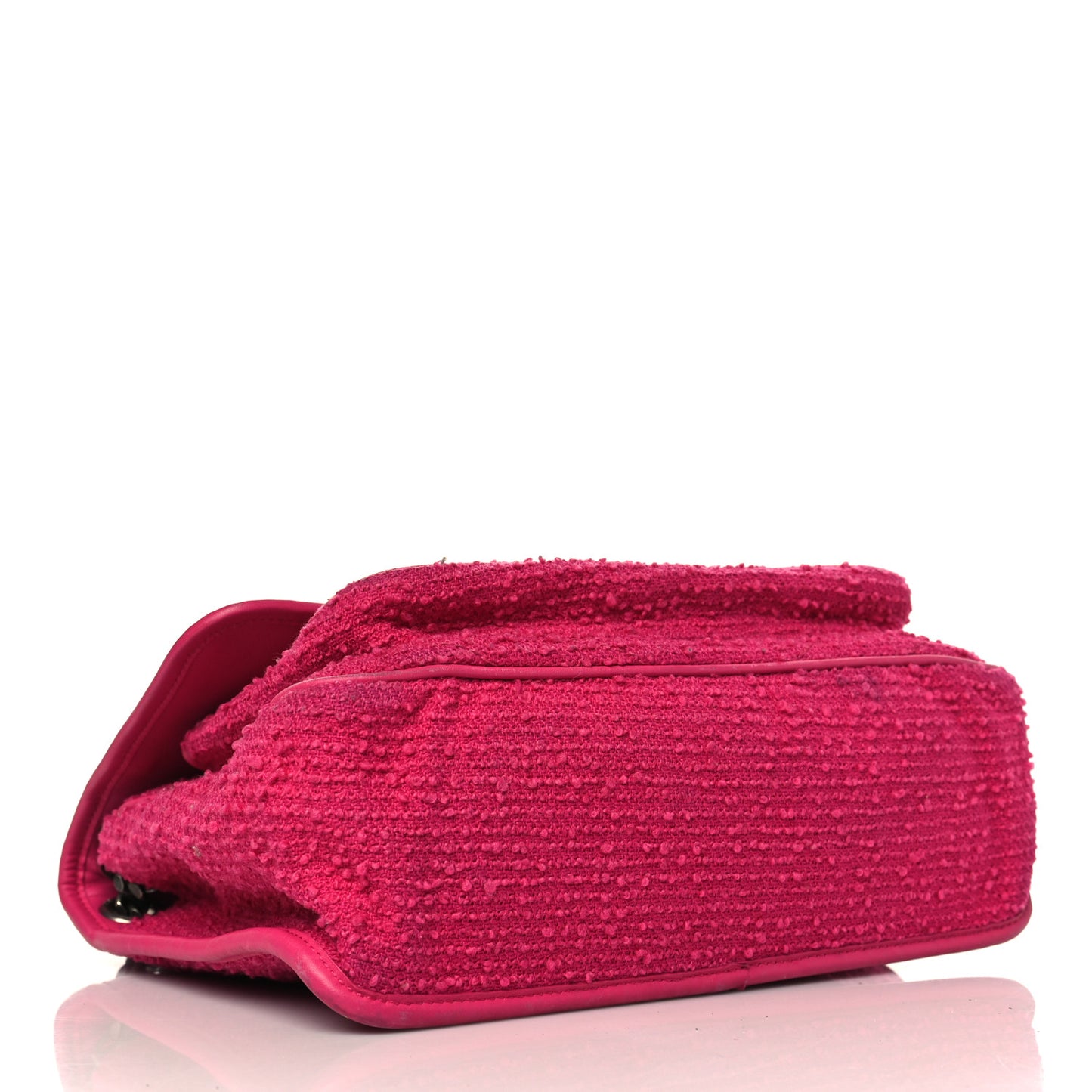 Boucle Tweed Monogram Medium Niki Chain Satchel Pink
